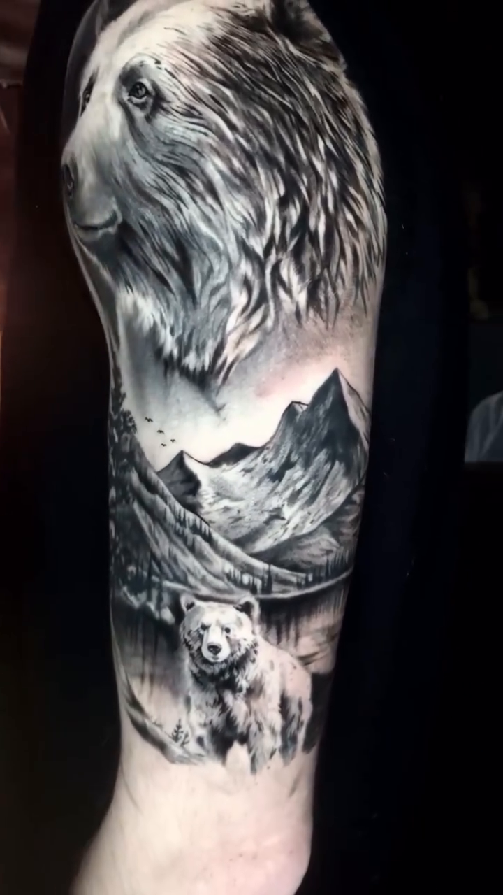 Tattoo by @inkcredible_tattoo_vb β realism, black_and_grey