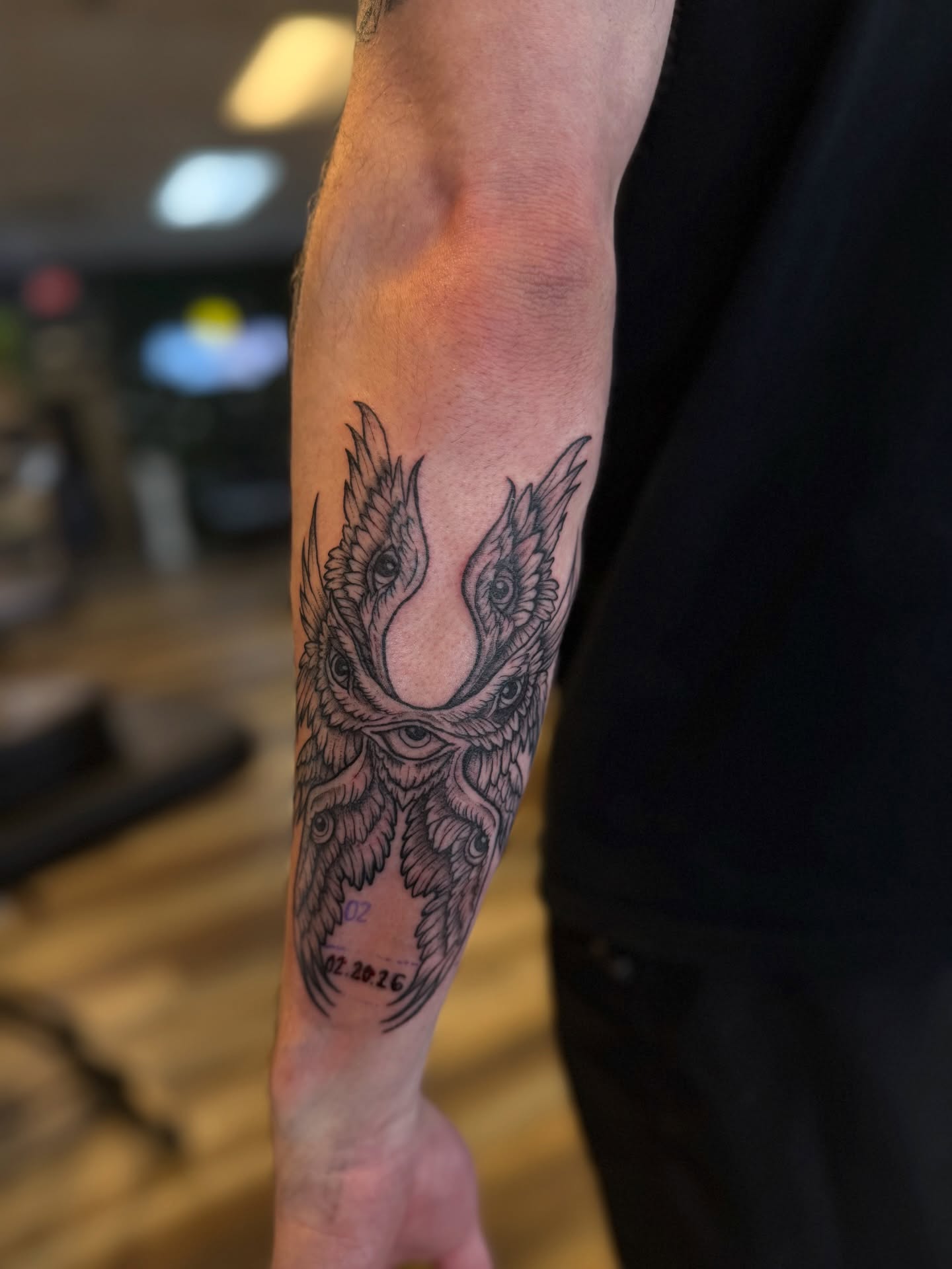 Tattoo by @artbyannistyn — black_and_grey