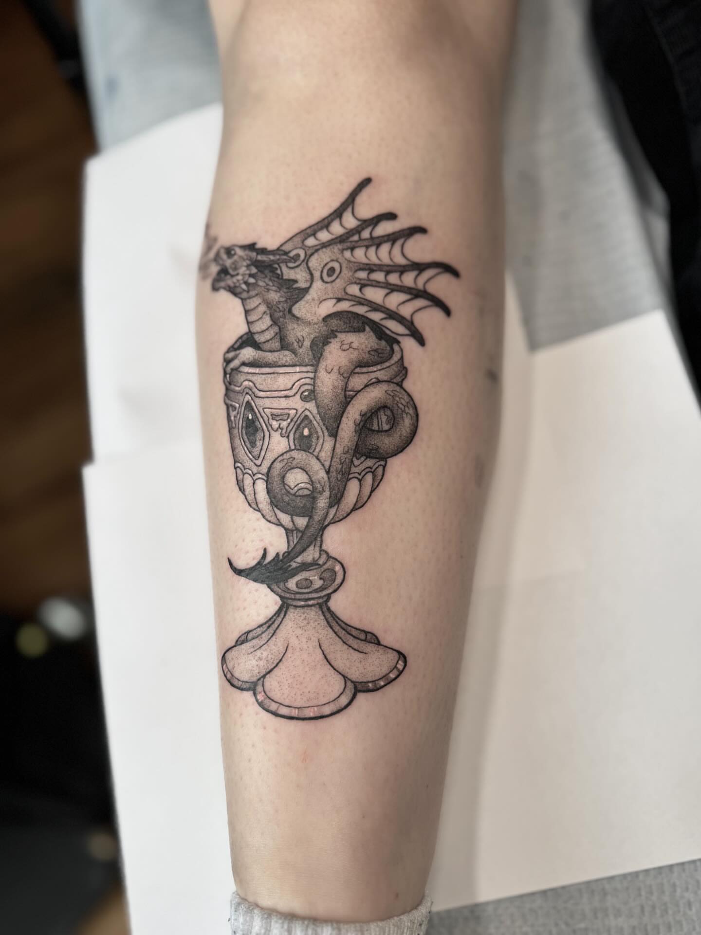 Tattoo by @hillary_blair — black_and_grey