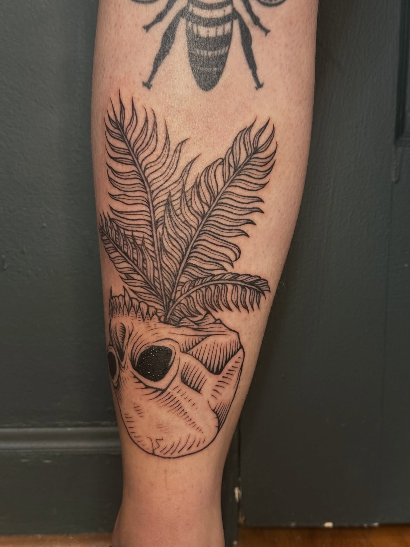 Tattoo by @pdv — black_and_grey