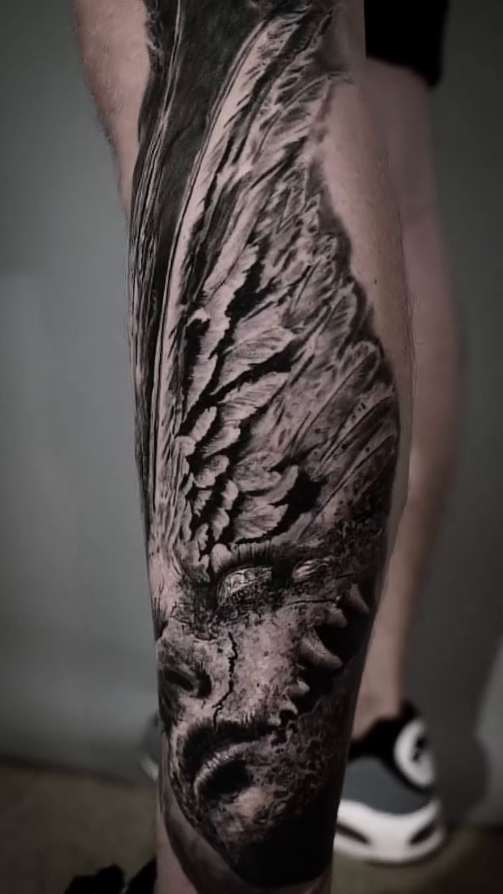 Tattoo by @zach.the.ripperr โ realism, dark_realism