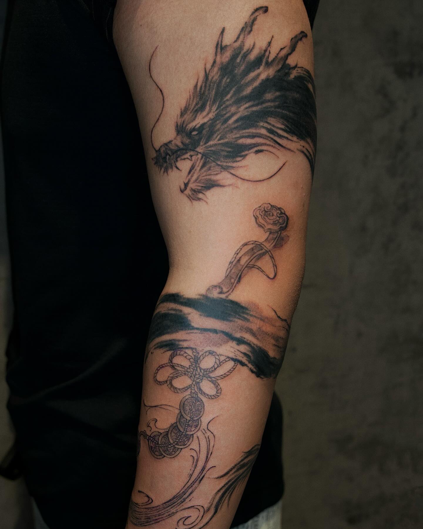 Tattoo by @tattooist_lionel β black_and_grey, realism