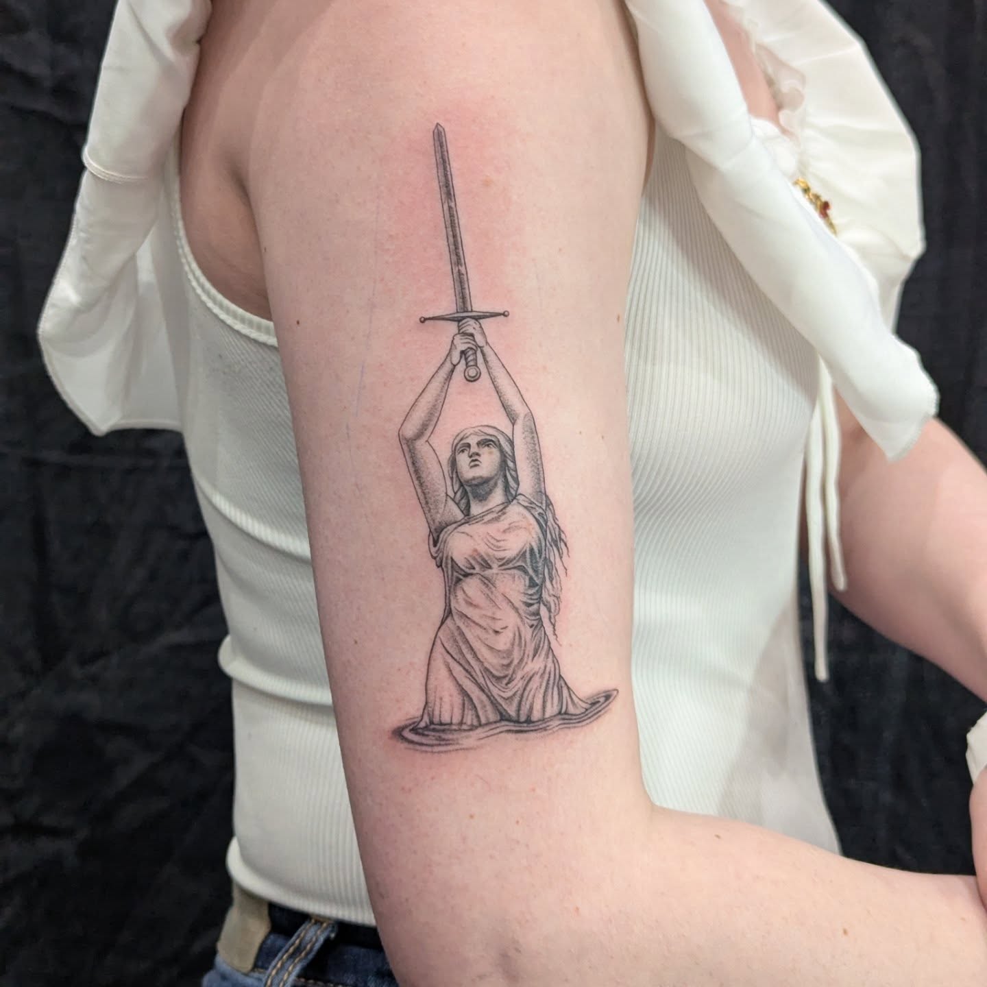 Tattoo by @colormemegantattoos โ black_and_grey