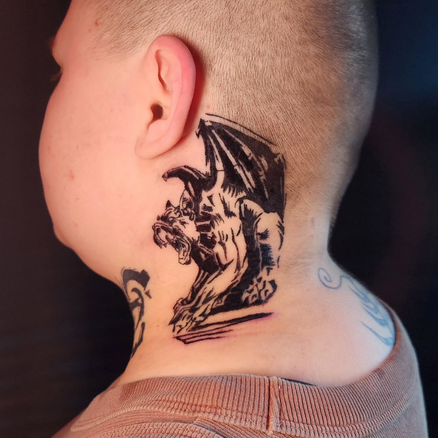 Tattoo by @bongobodyart — black_and_grey