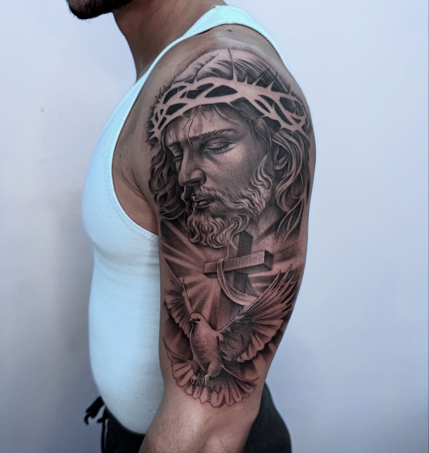 Tattoo by @zelik.w — realism, black_and_grey