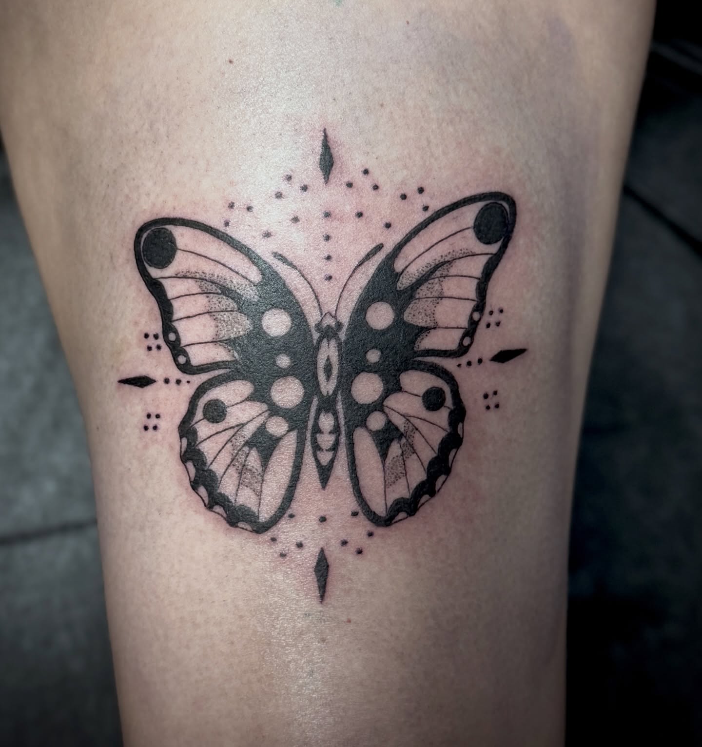 Tattoo by @ghostriverart — dotwork