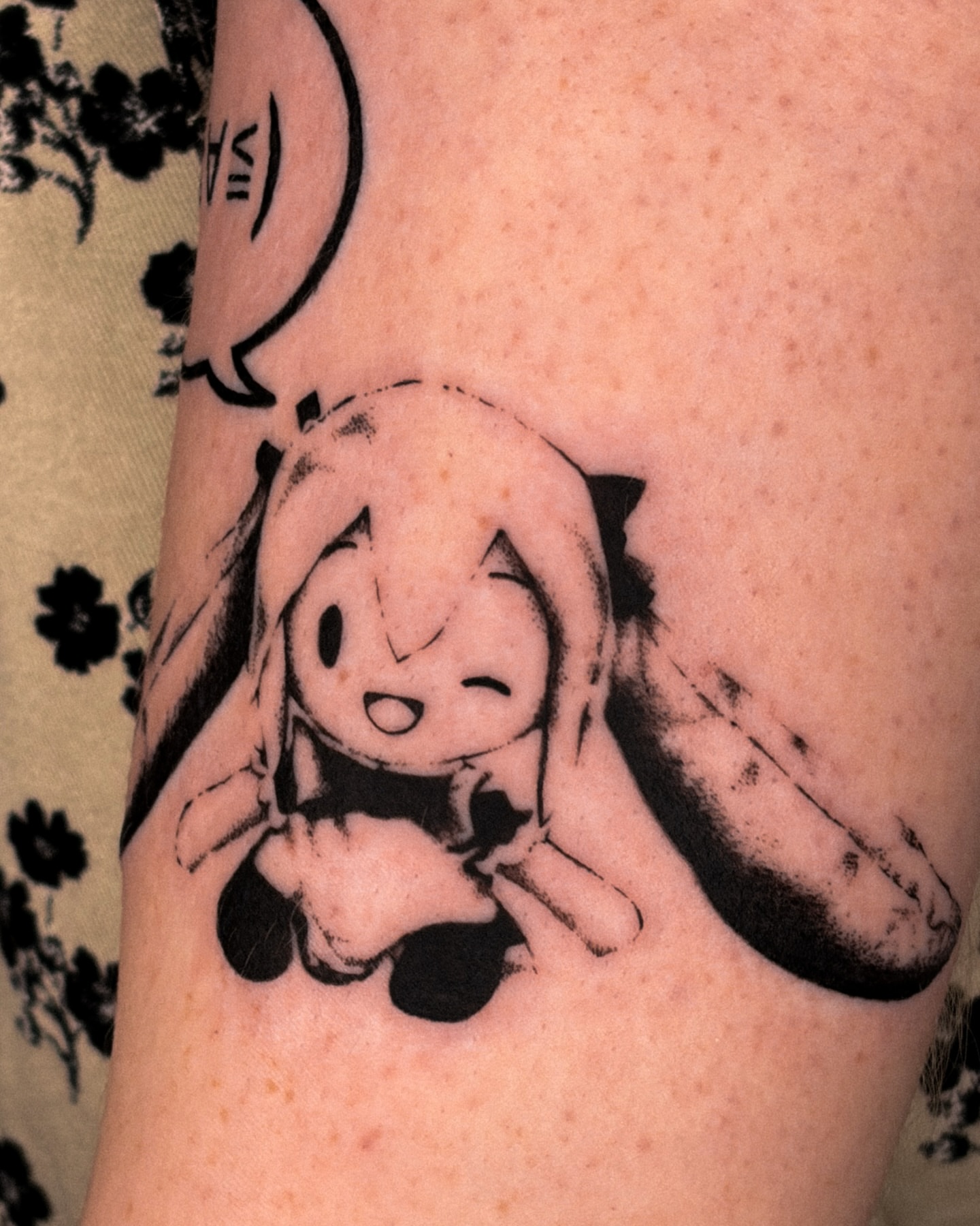 Anime character anime tattoo on the forearm by ☆ gia