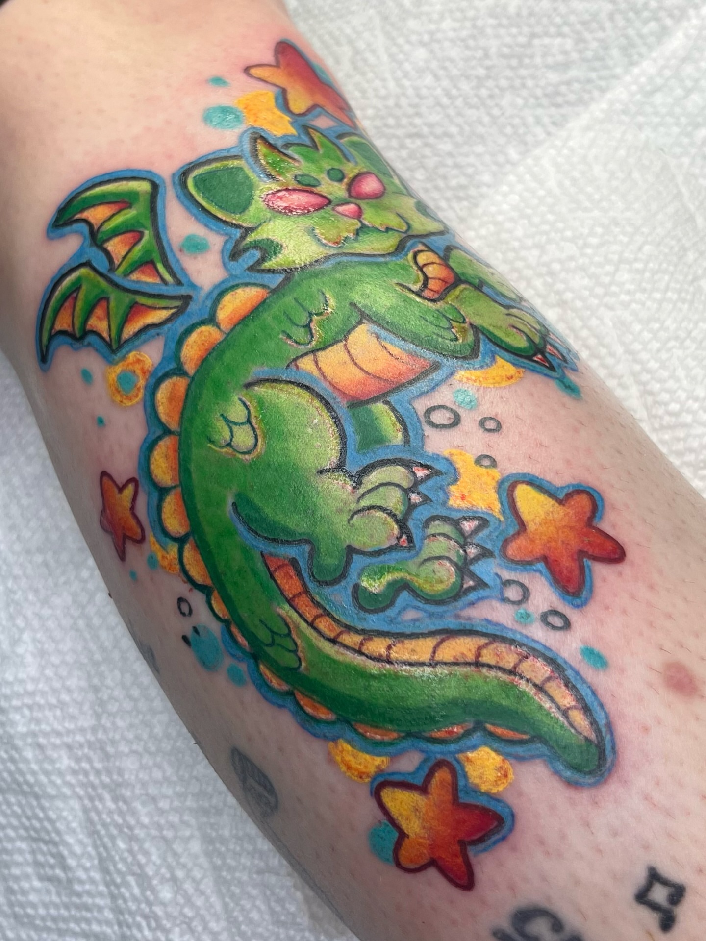 Tattoo by @oliveoiltattoos โ new_school, illustrative