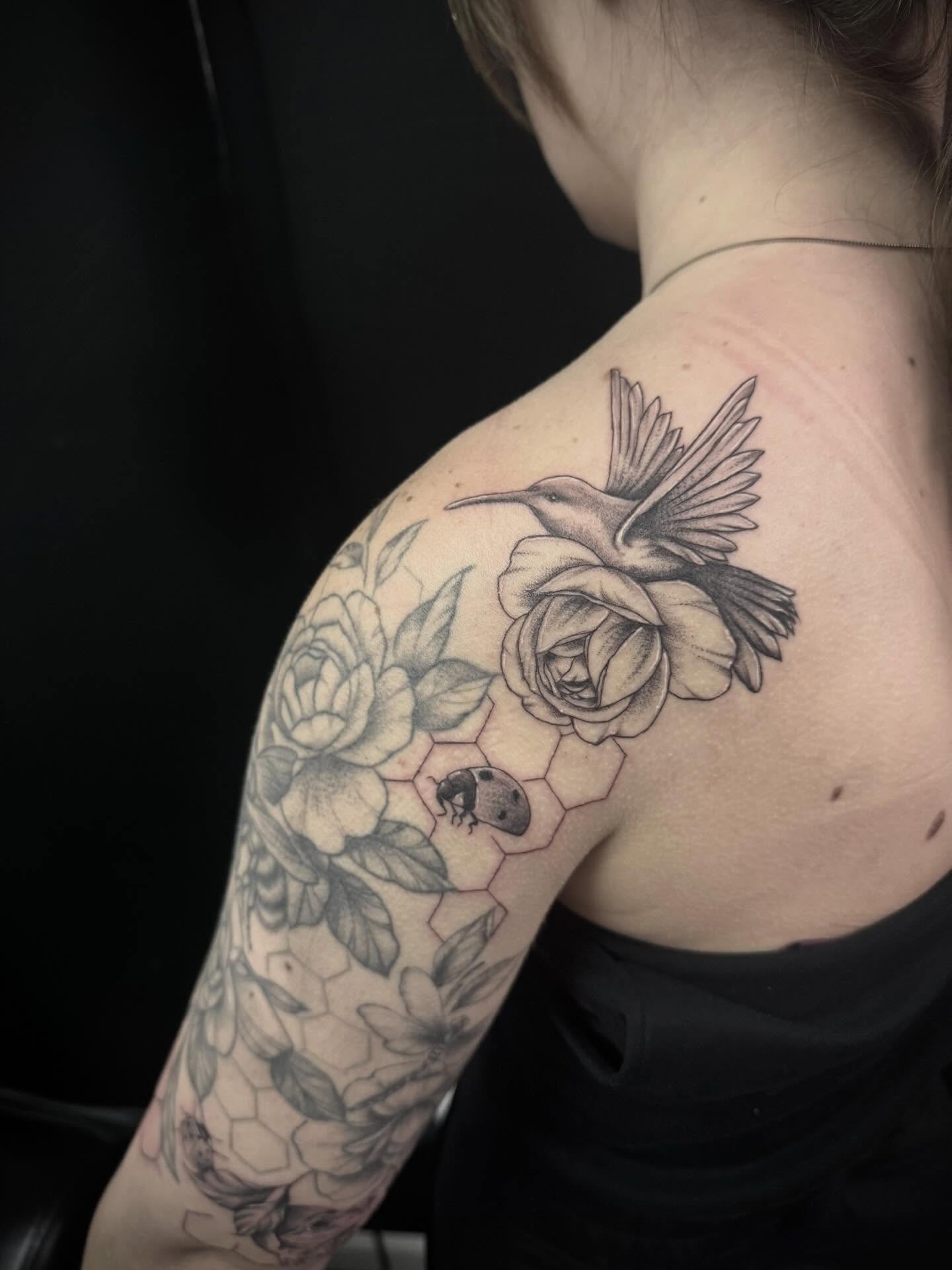 Tattoo by @linework_lacey — black_and_grey, realism