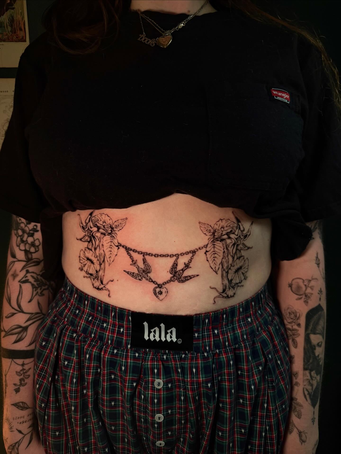 Tattoo by @juniperinkk — black_and_grey