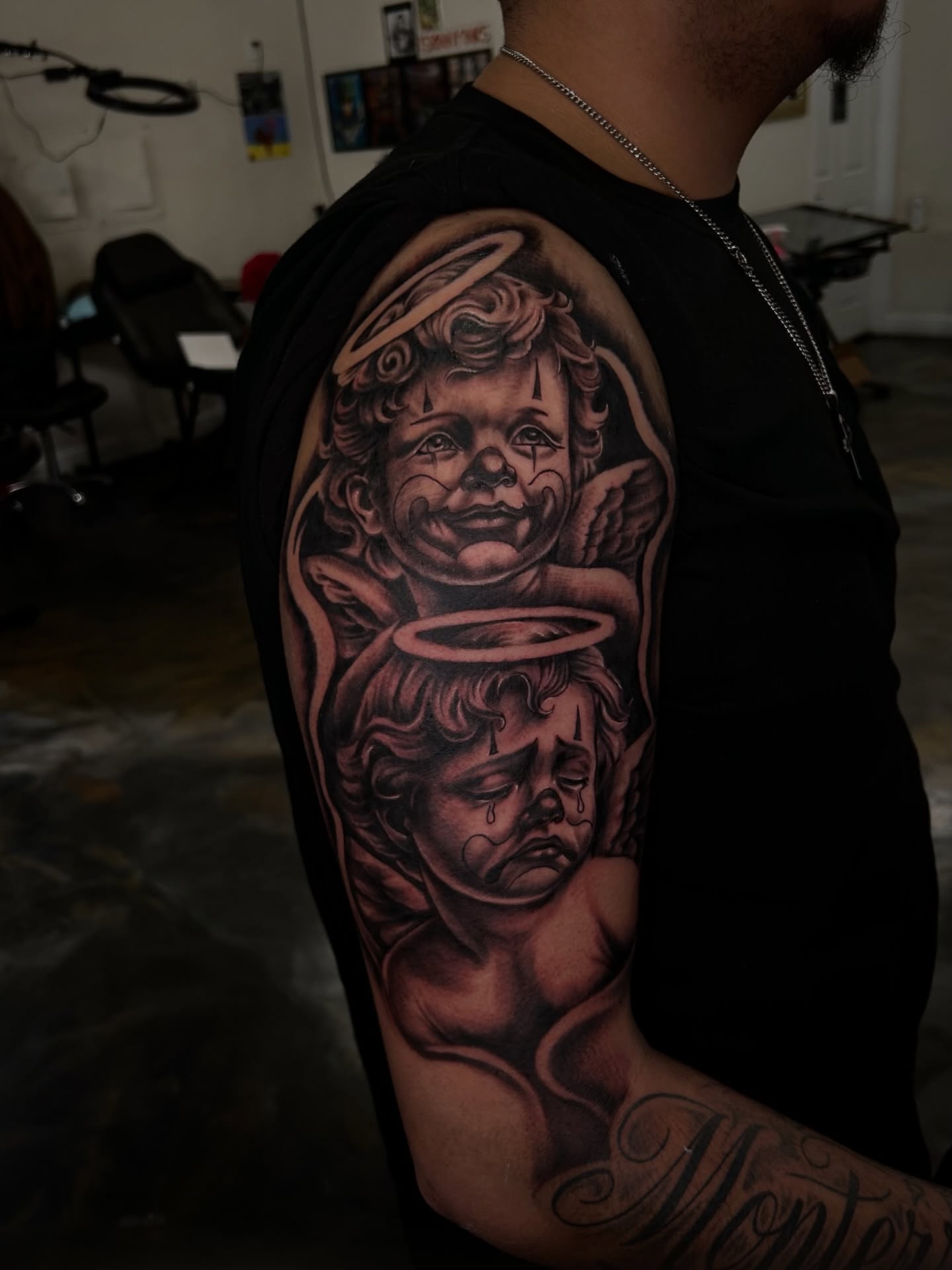 Tattoo by @chaparroinks — black_and_grey, realism