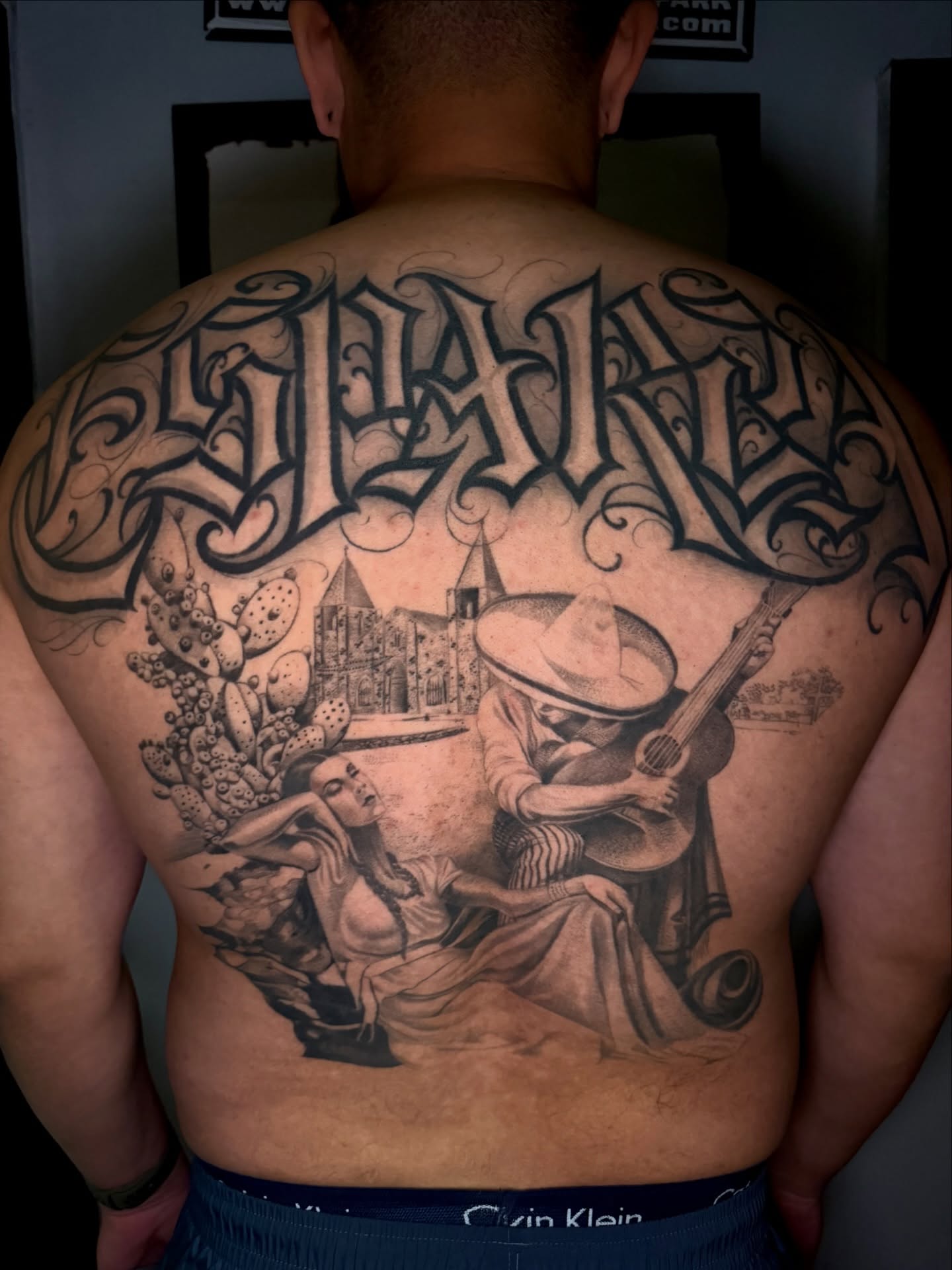 Tattoo by @tat2one — black_and_grey, realism