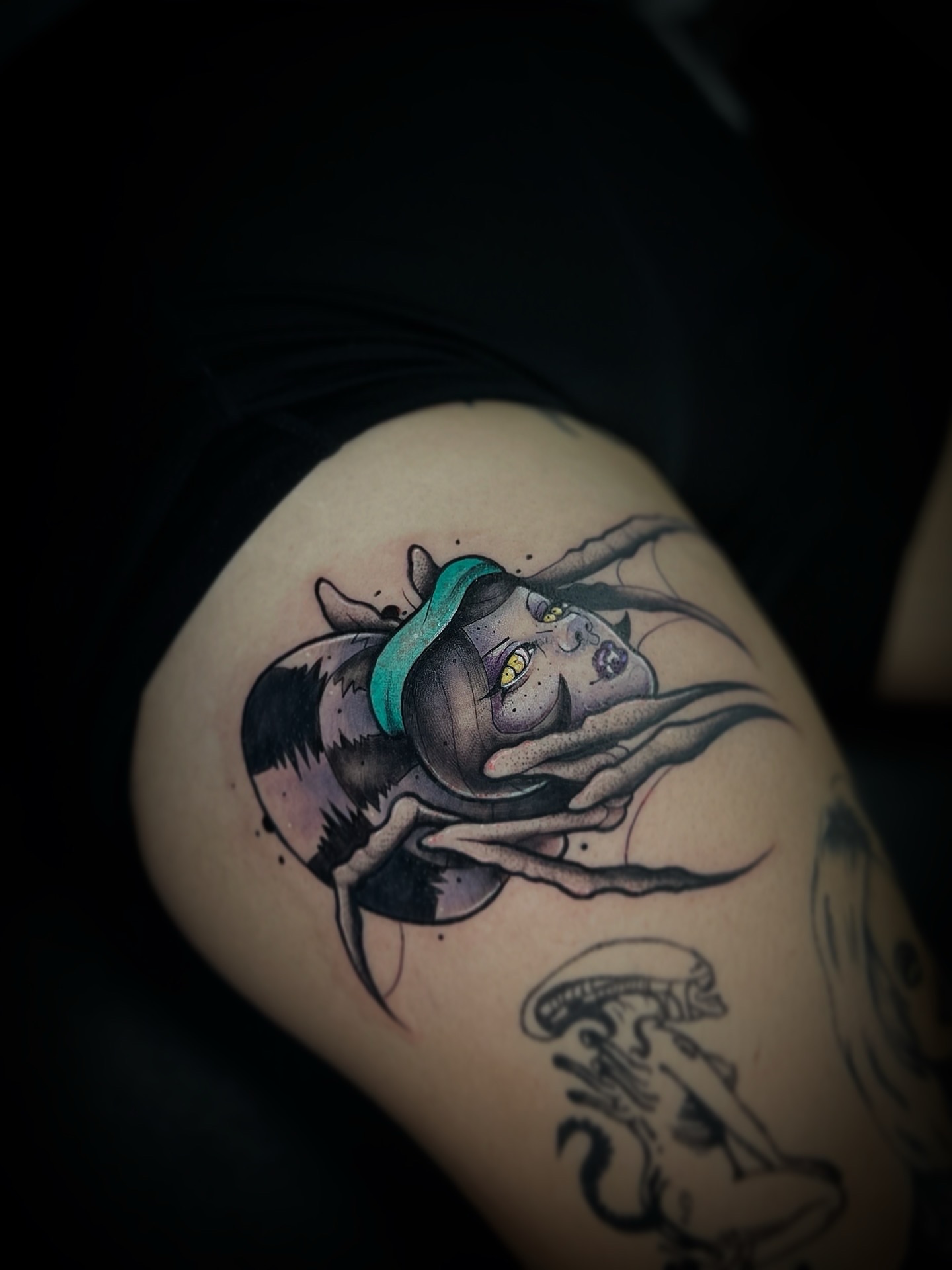 Tattoo by @chicosmarked4life — american_traditional, dotwork