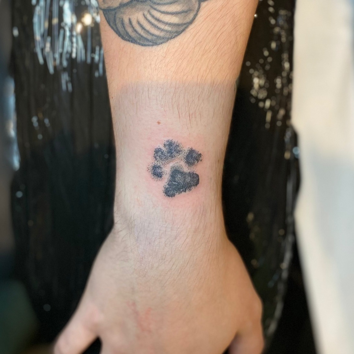 Tattoo by @carafrankenstein — dotwork