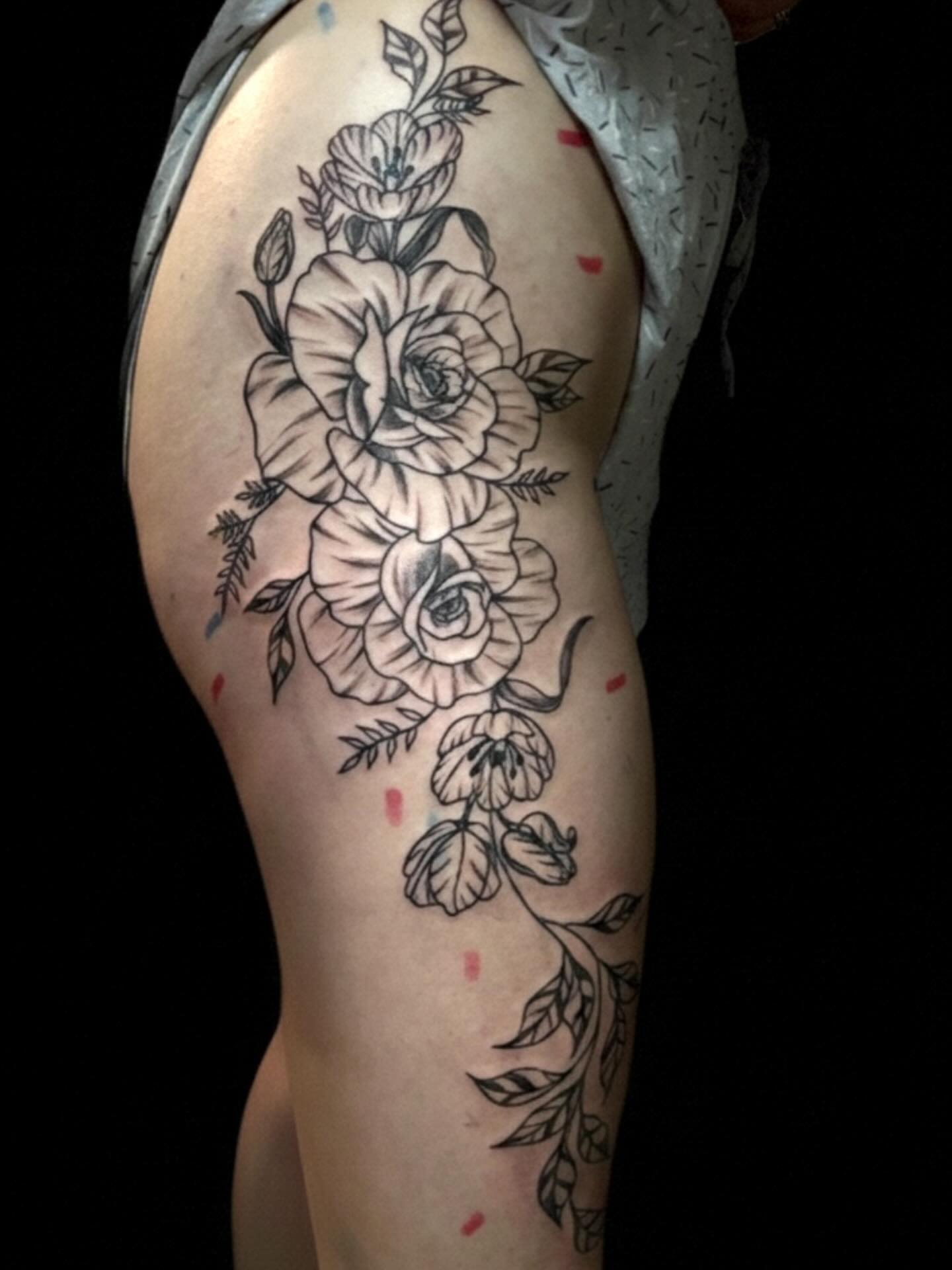 Tattoo by @artbyjessieb — black_and_grey