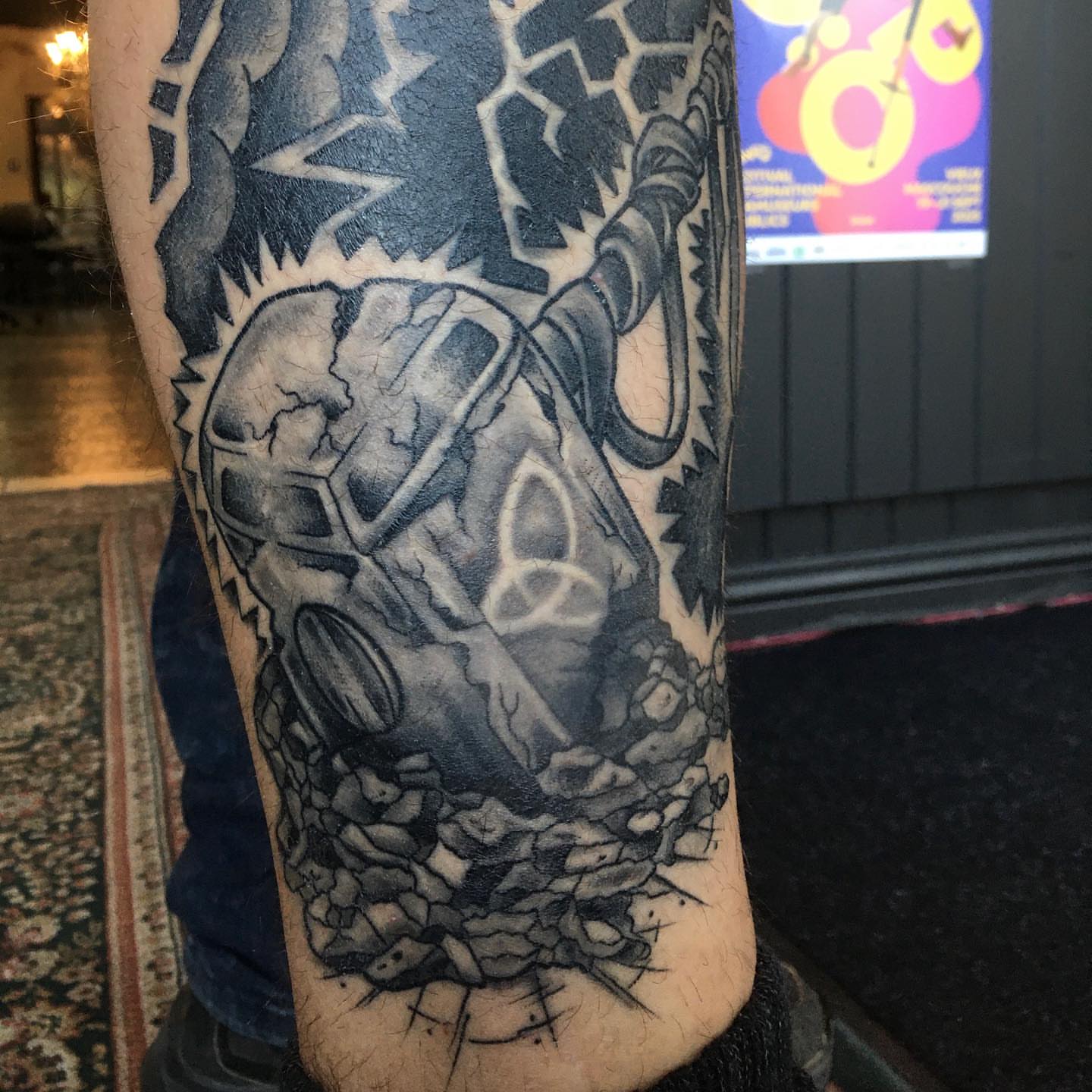 Tattoo by @marcpellantattoo — black_and_grey