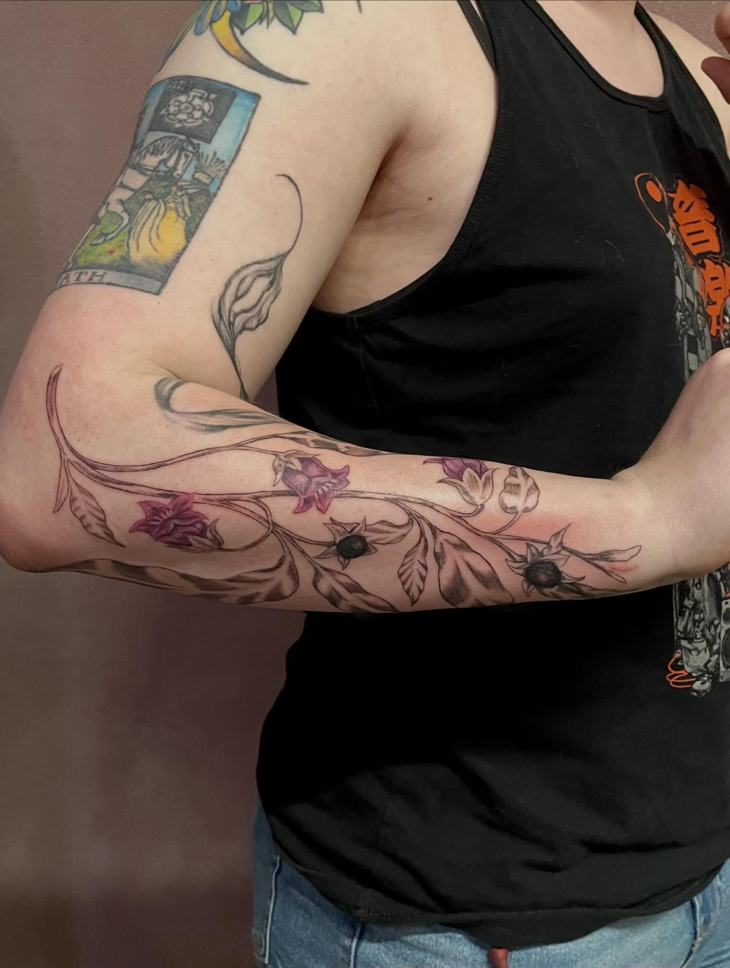 Tattoo by @sage.aries.ink — realism, dotwork