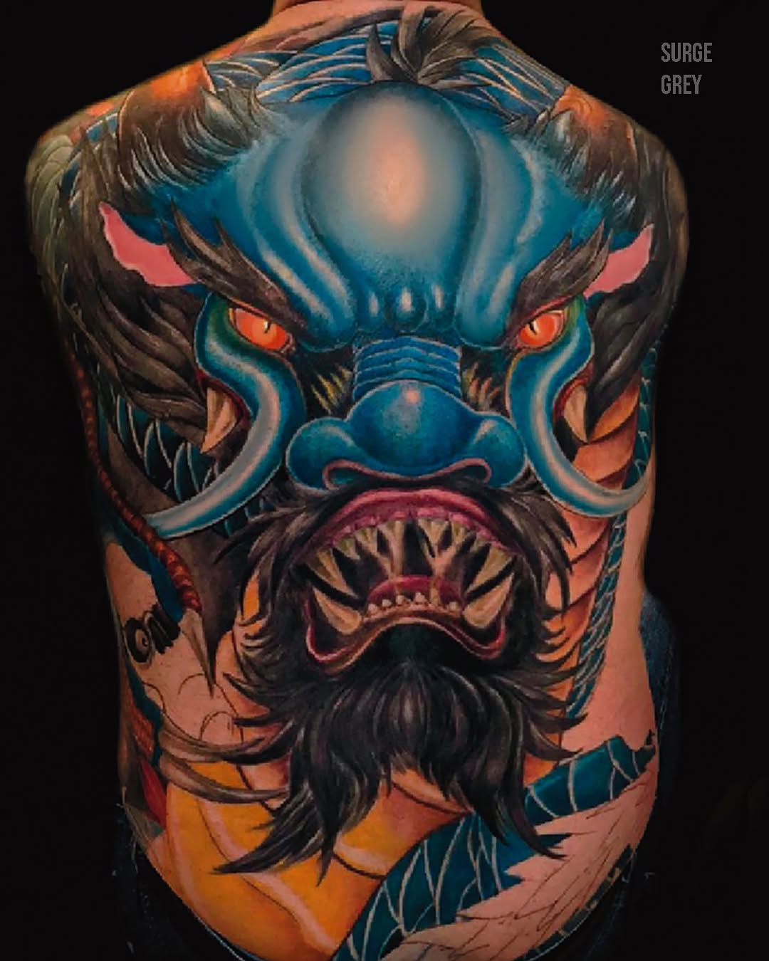 Tattoo by @surgegrey β japanese_irezumi, realism