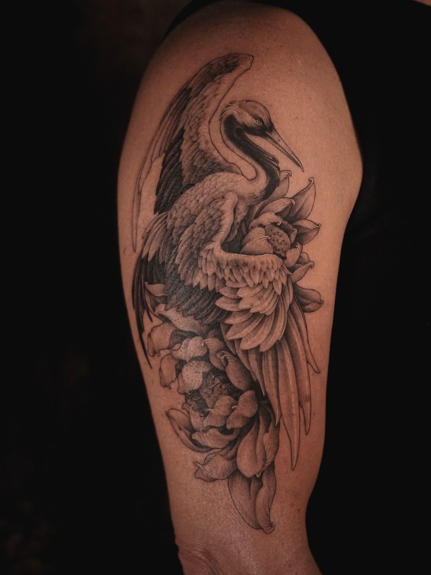 Tattoo by @153cm_tattoo — black_and_grey, realism
