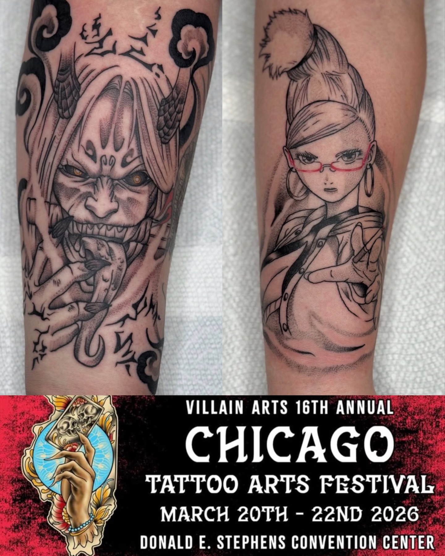 Tattoo by @majinmish — black_and_grey, realism