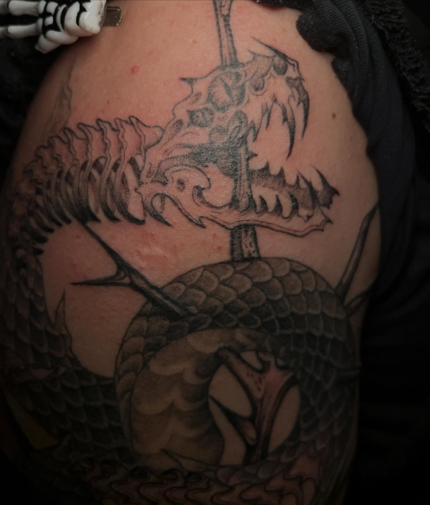 Tattoo by @triple888tattoos — black_and_grey, realism