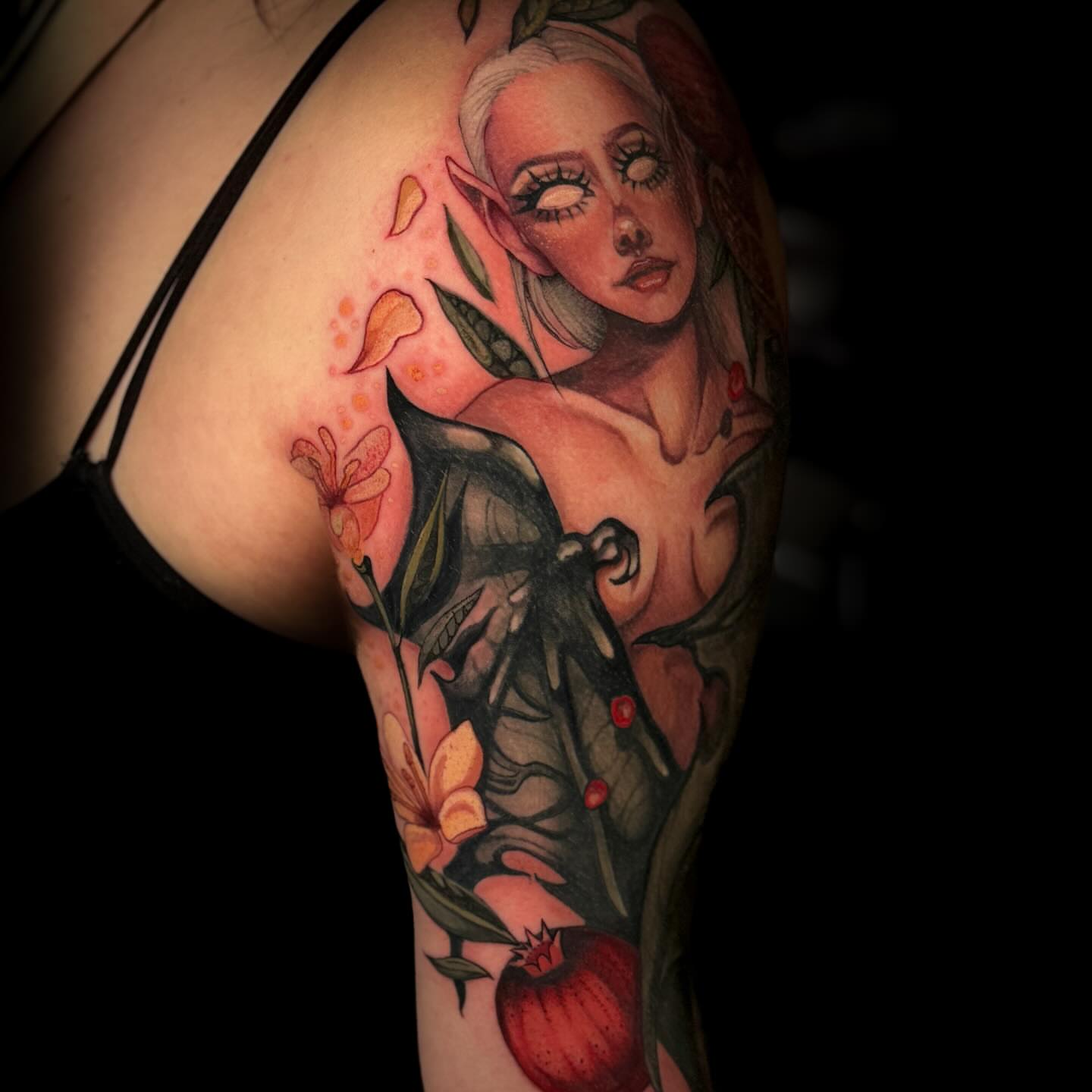 Tattoo by @_dreadnot_ — realism, dotwork