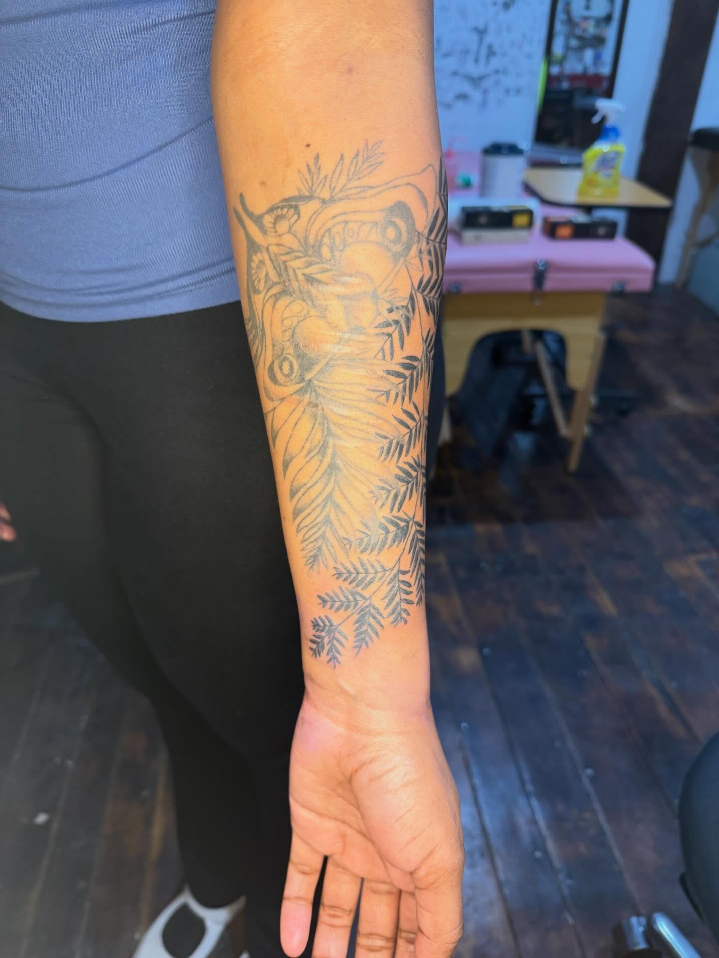 Tattoo by @nanumike_tats — black_and_grey