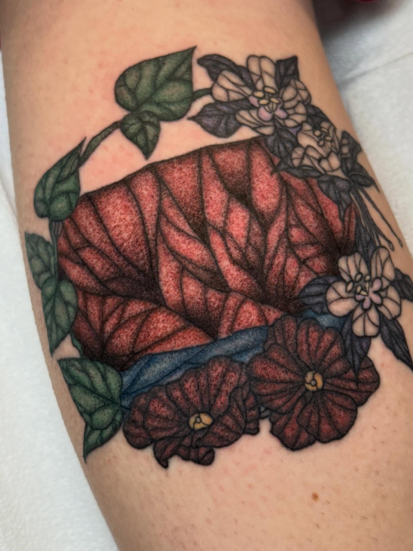 Tattoo by @dovahtattoos — dotwork, realism