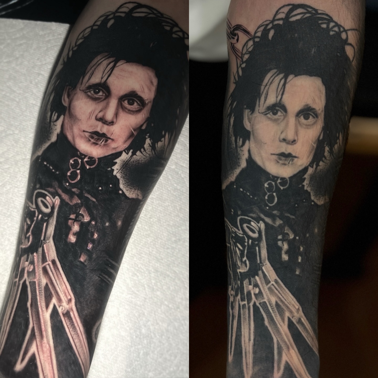 Tattoo by @julioferrerart — black_and_grey, realism