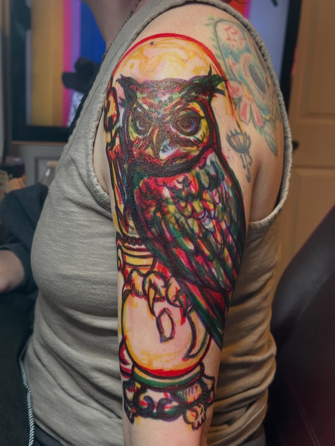 Tattoo by @missliz_art — new_school, trash_polka