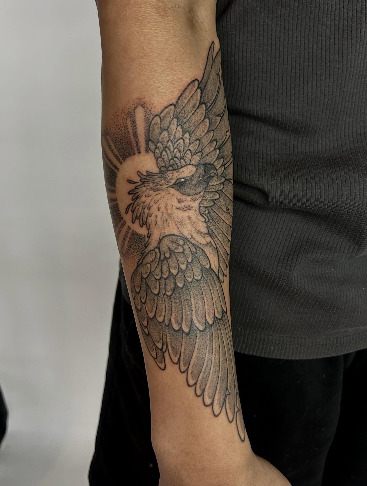 Tattoo by @notmarytattoos — dotwork