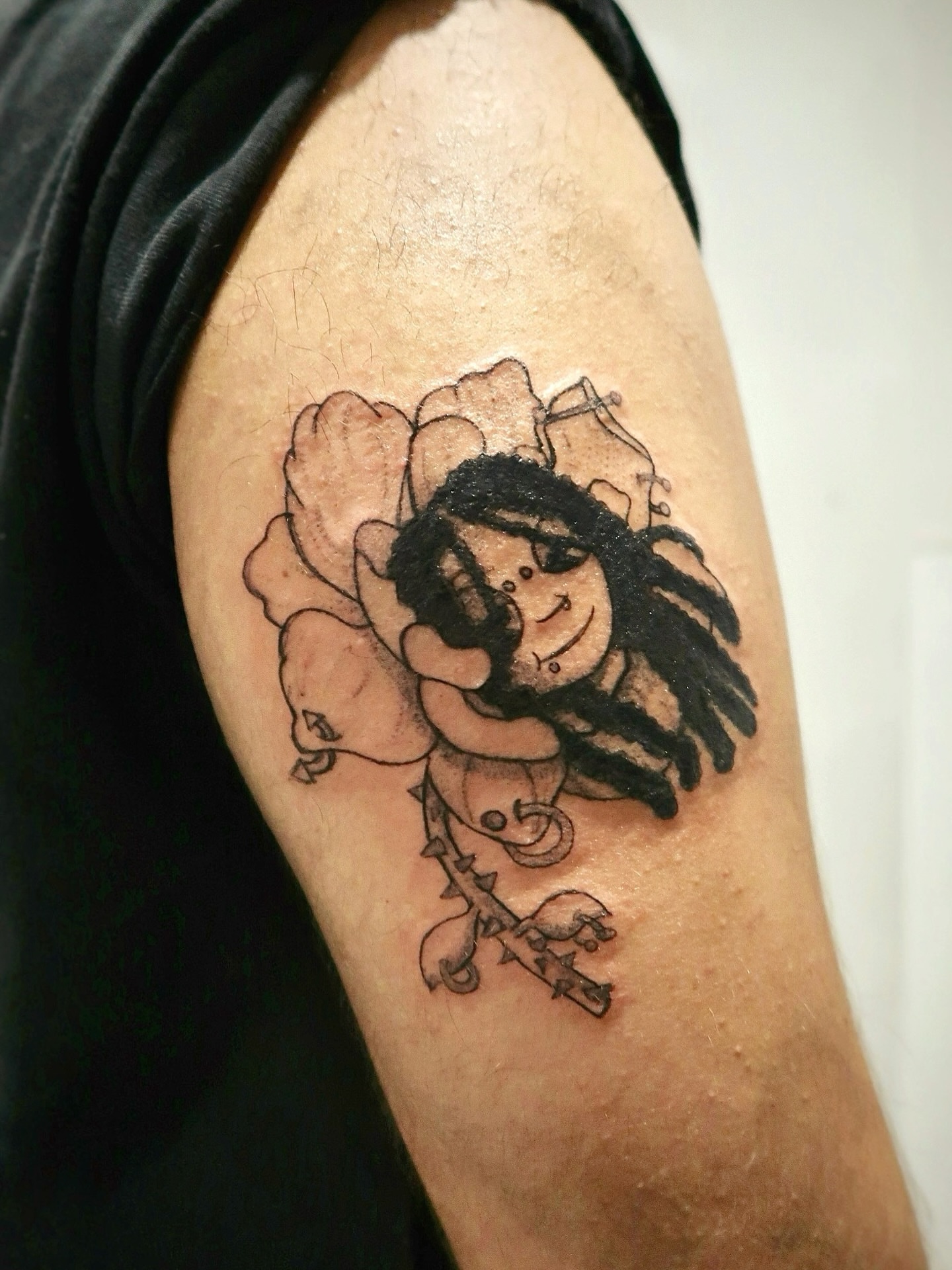 Tattoo by @alliecattatts — black_and_grey