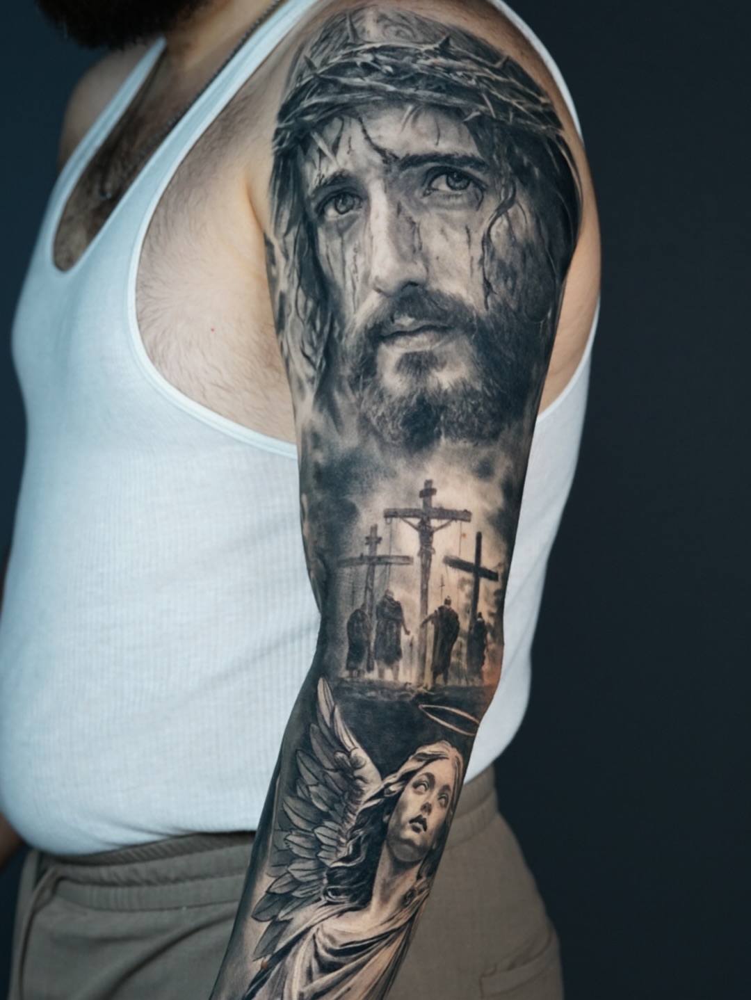 Tattoo by @josecarlos.tattoos — realism, black_and_grey