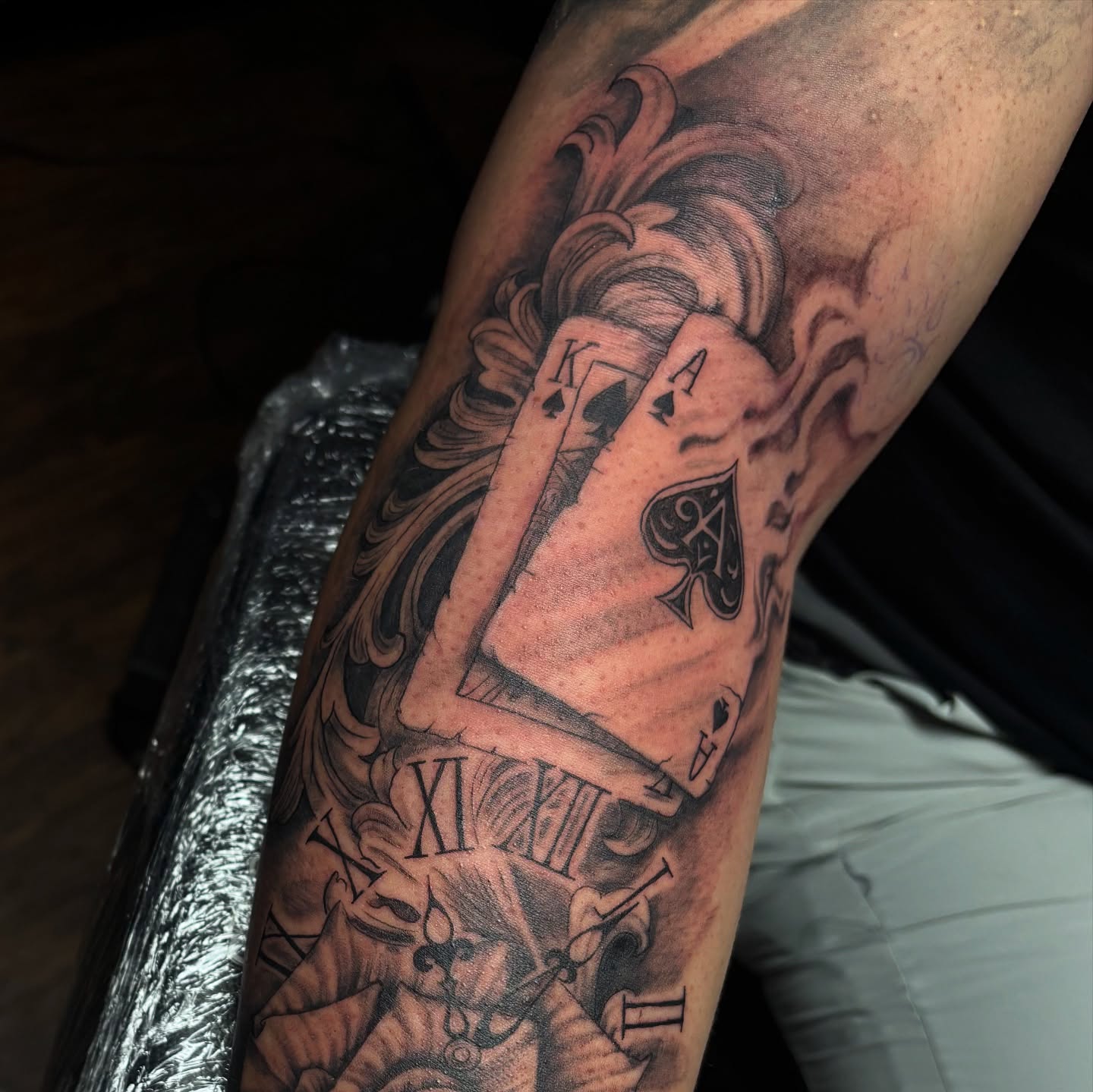 Tattoo by @trktattoos — black_and_grey