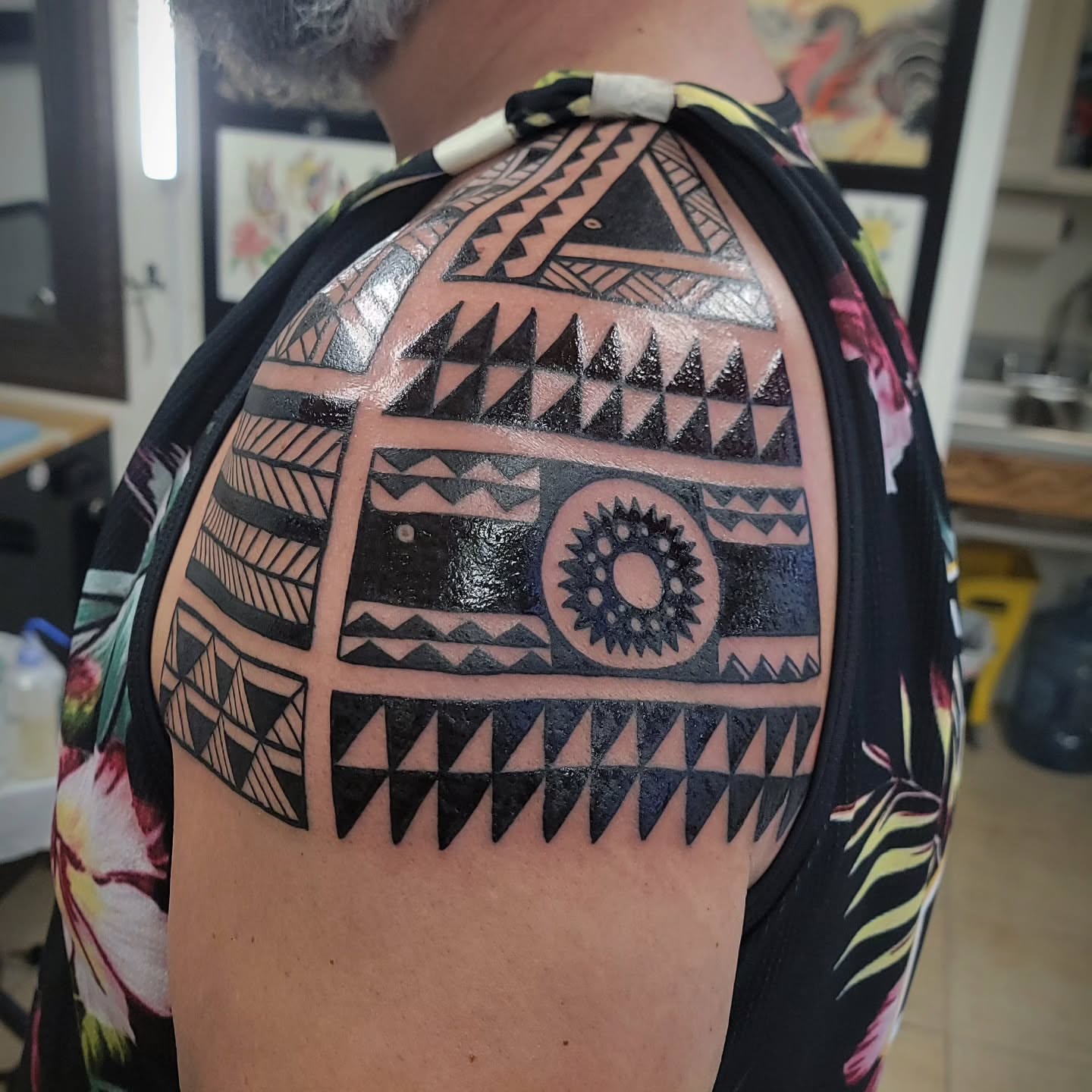 Tattoo by @hiwawolfe — tribal