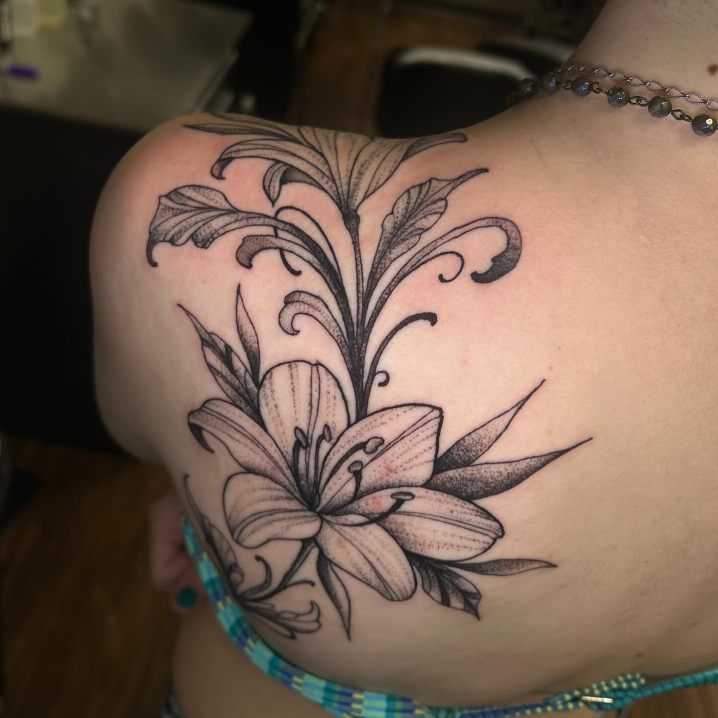 Tattoo by @mya.tattoos β dotwork