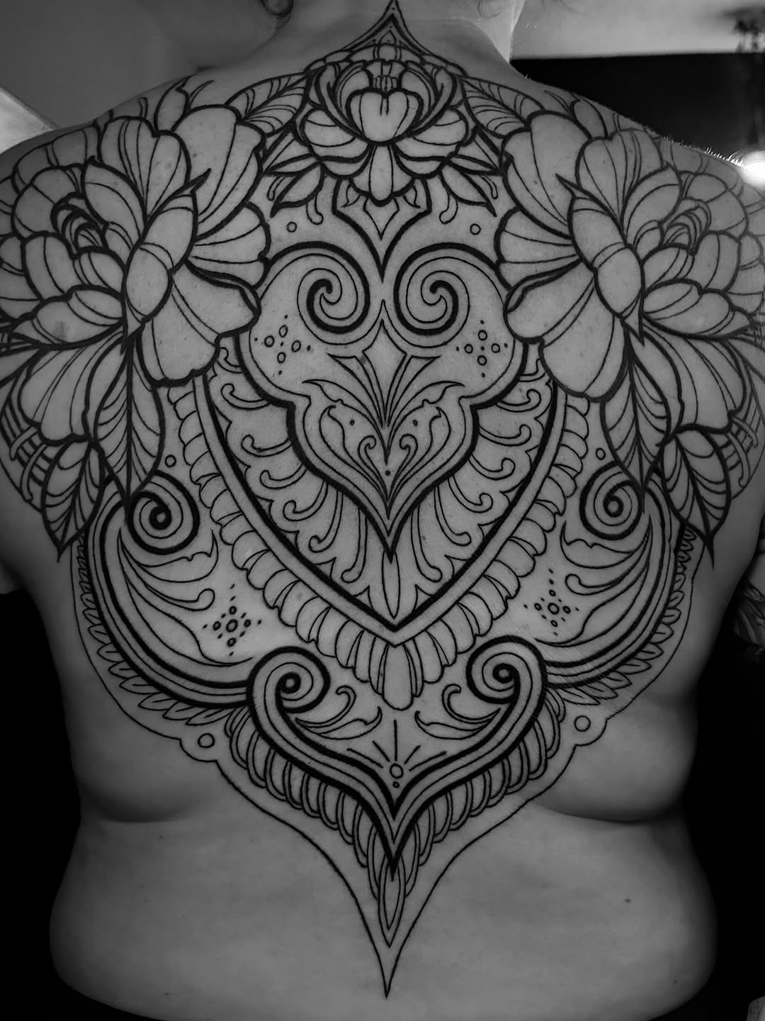 Tattoo by @cristenaro.tattooer — ornamental, black_and_grey