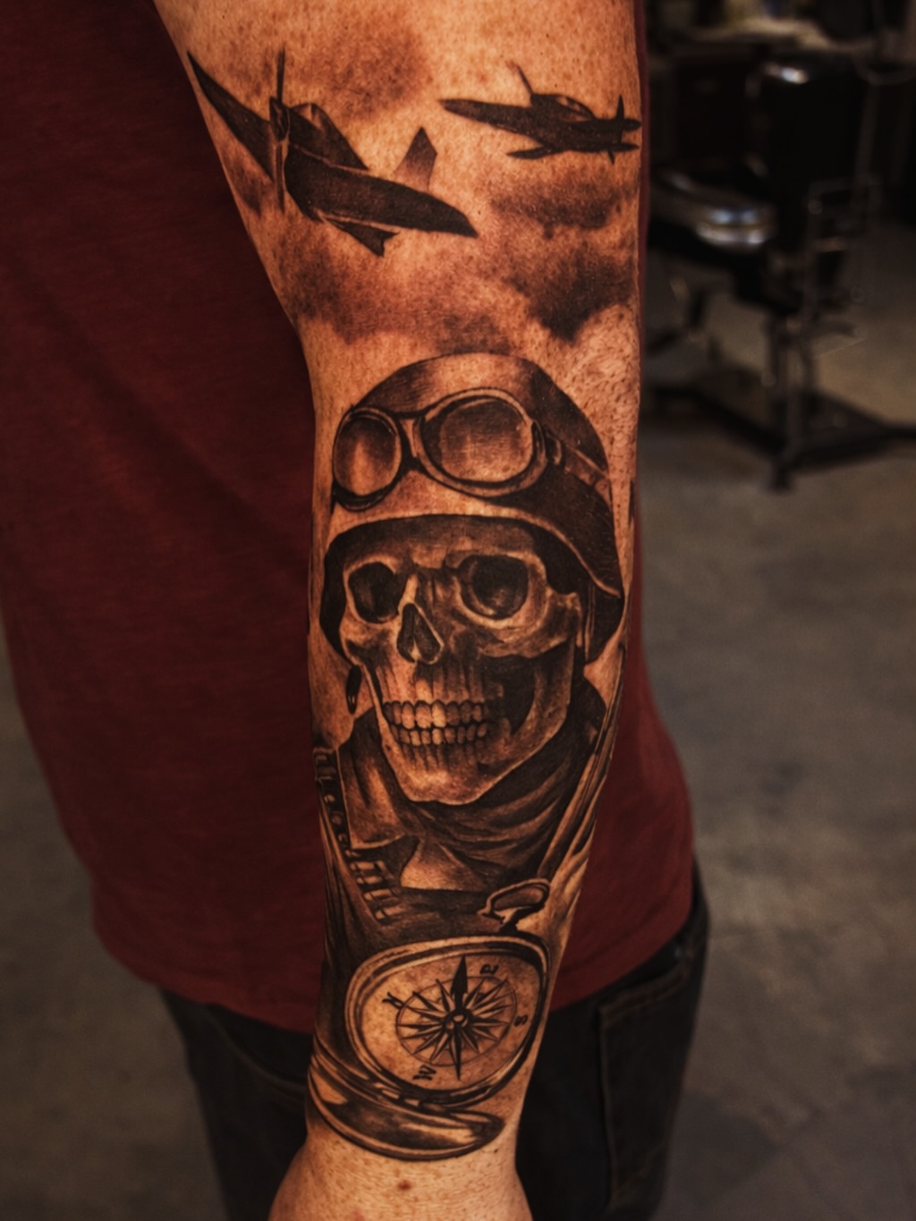 Tattoo by @nefdraws — black_and_grey, realism
