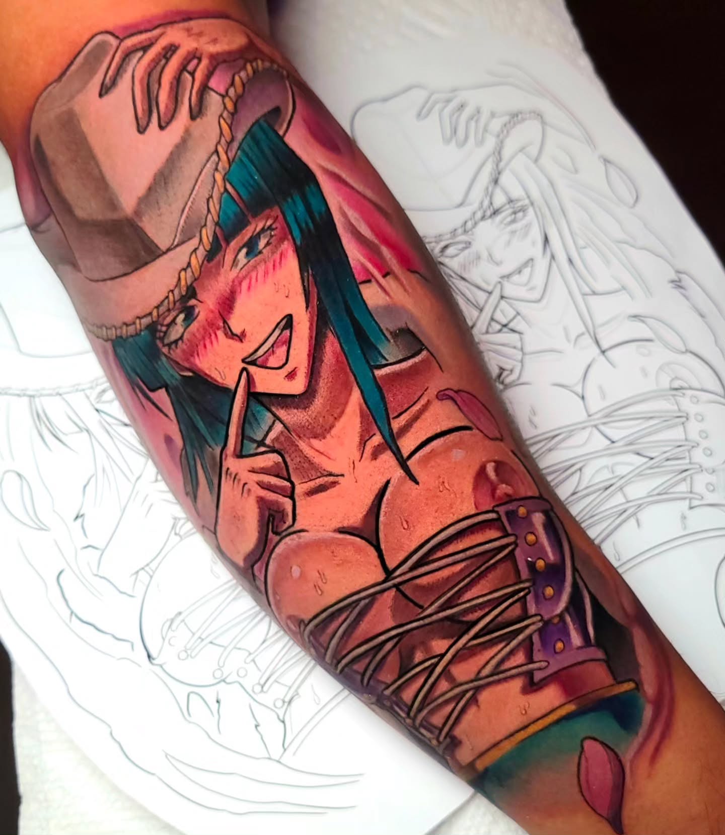 Anime character anime tattoo on the forearm by 💢 Anime  & 🗡 Neo Traditional    💥 Marc