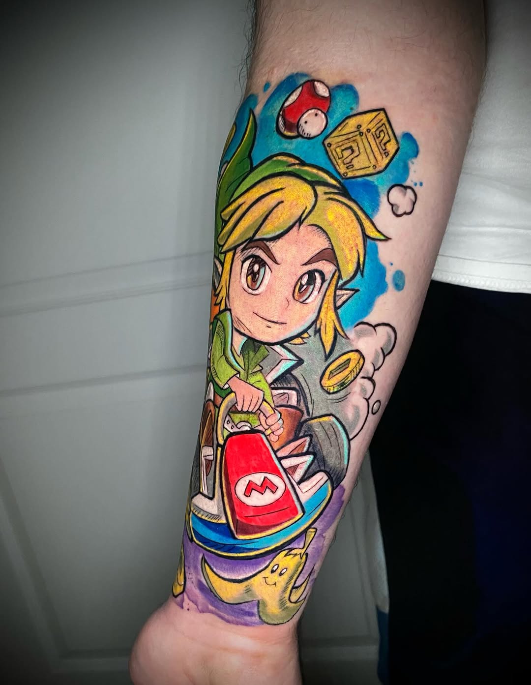 Tattoo by @aortiz_tattoos — new_school, anime