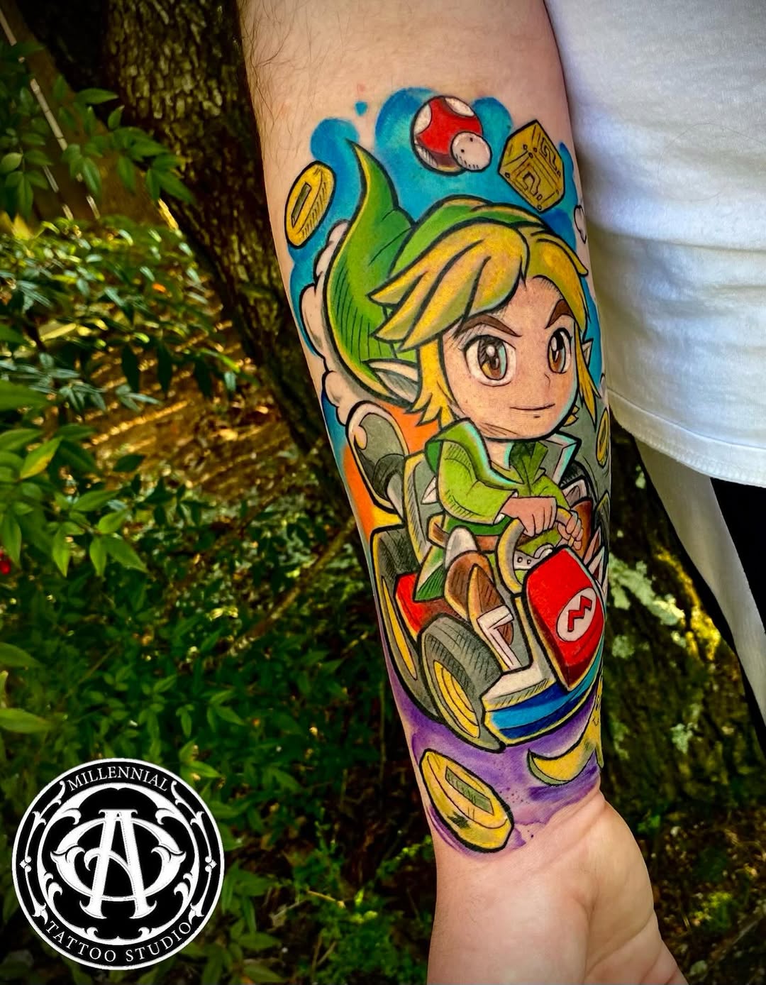 Tattoo by @aortiz_tattoos — new_school, anime