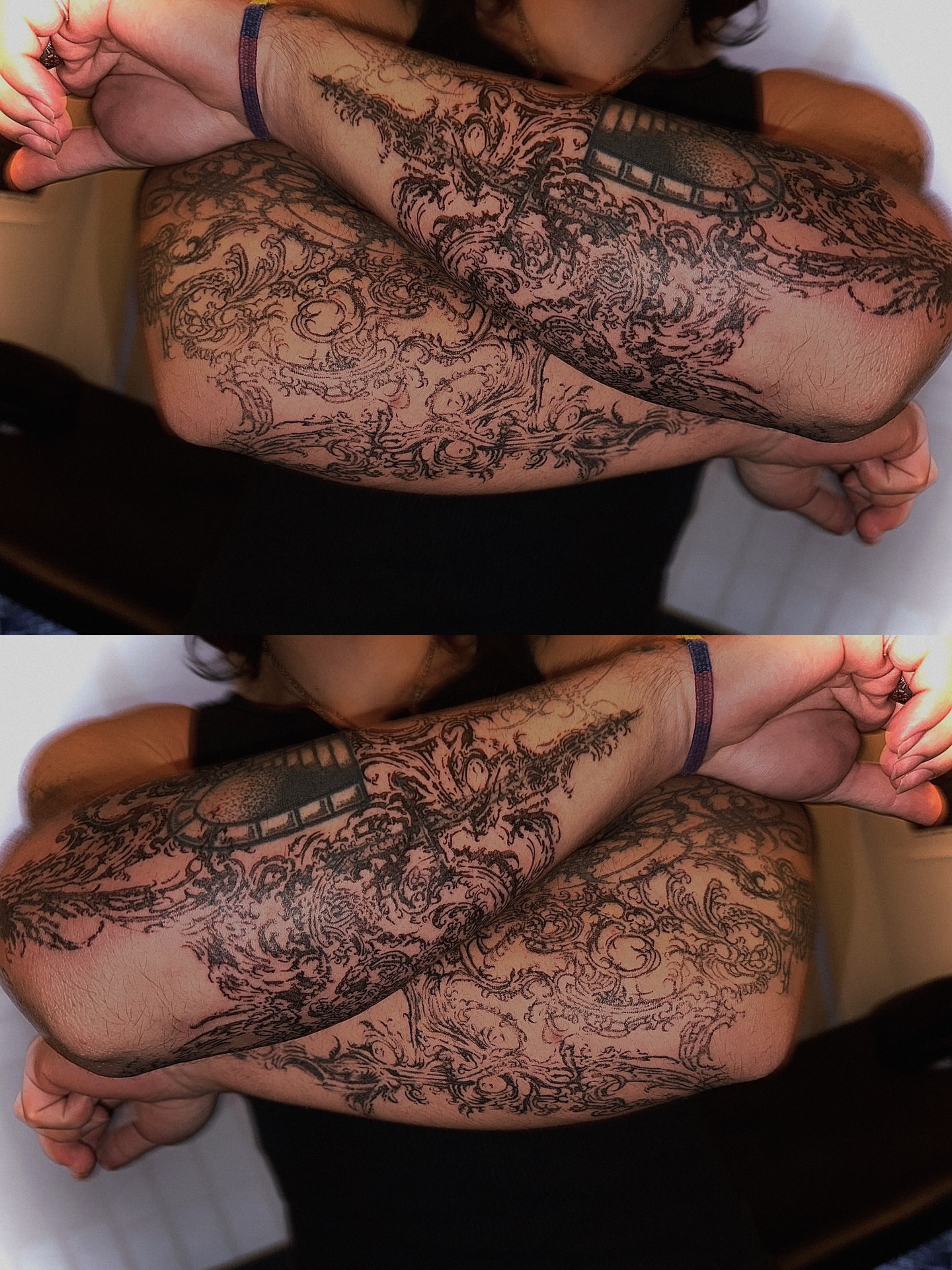 Tattoo by @sacer________ — black_and_grey, ornamental