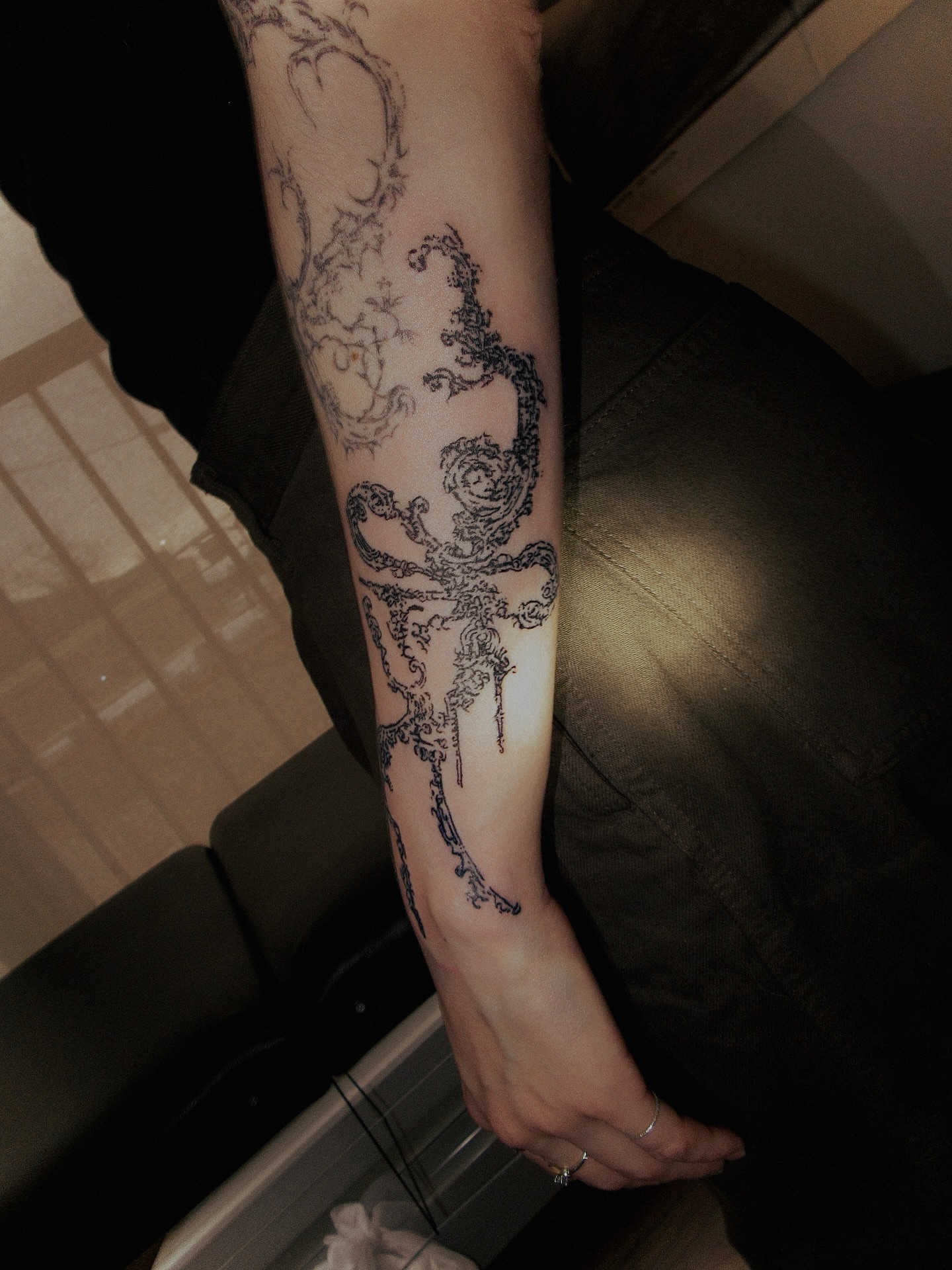 Tattoo by @sacer________ — black_and_grey