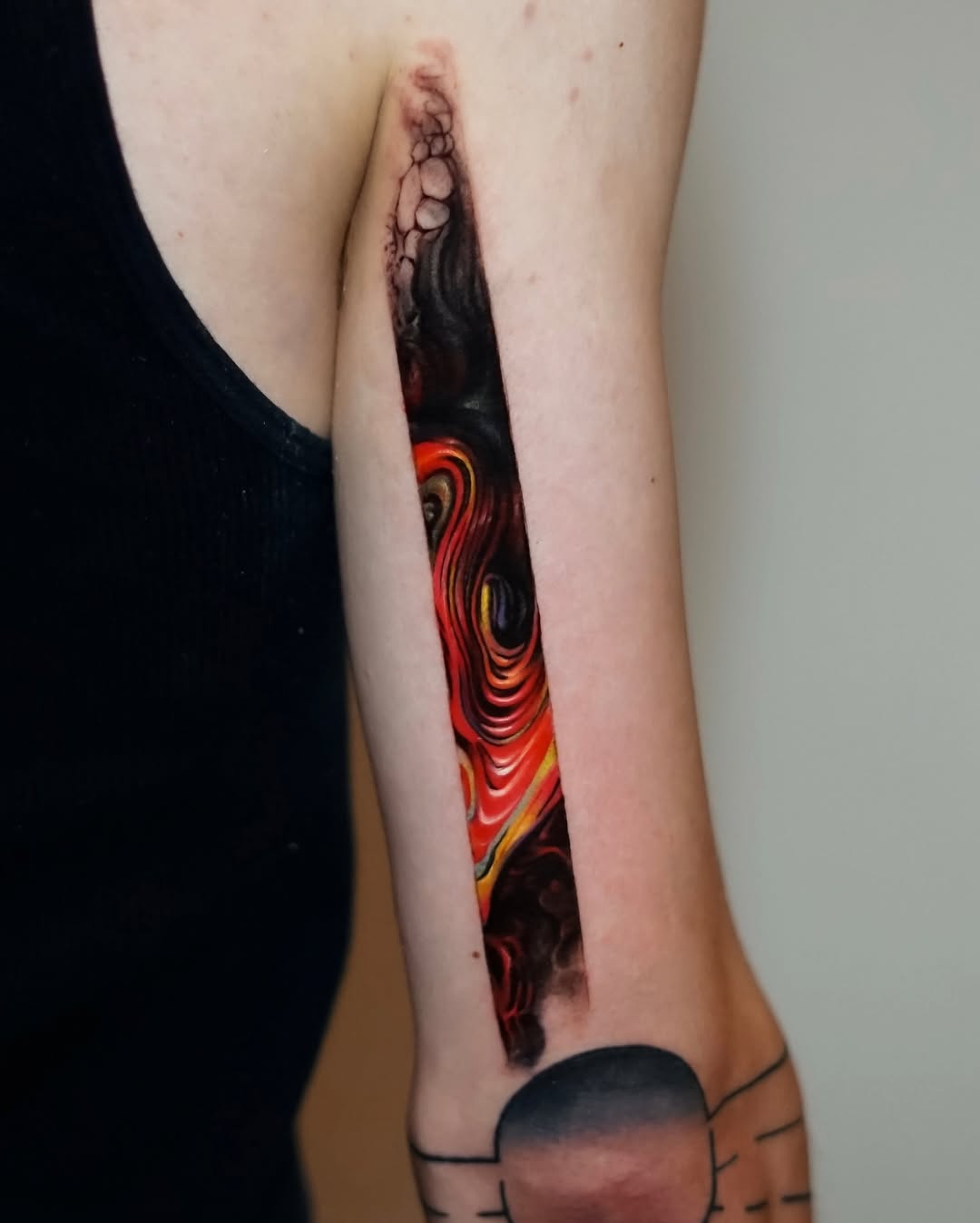Tattoo by @jaer_tattoo — trash_polka, abstract