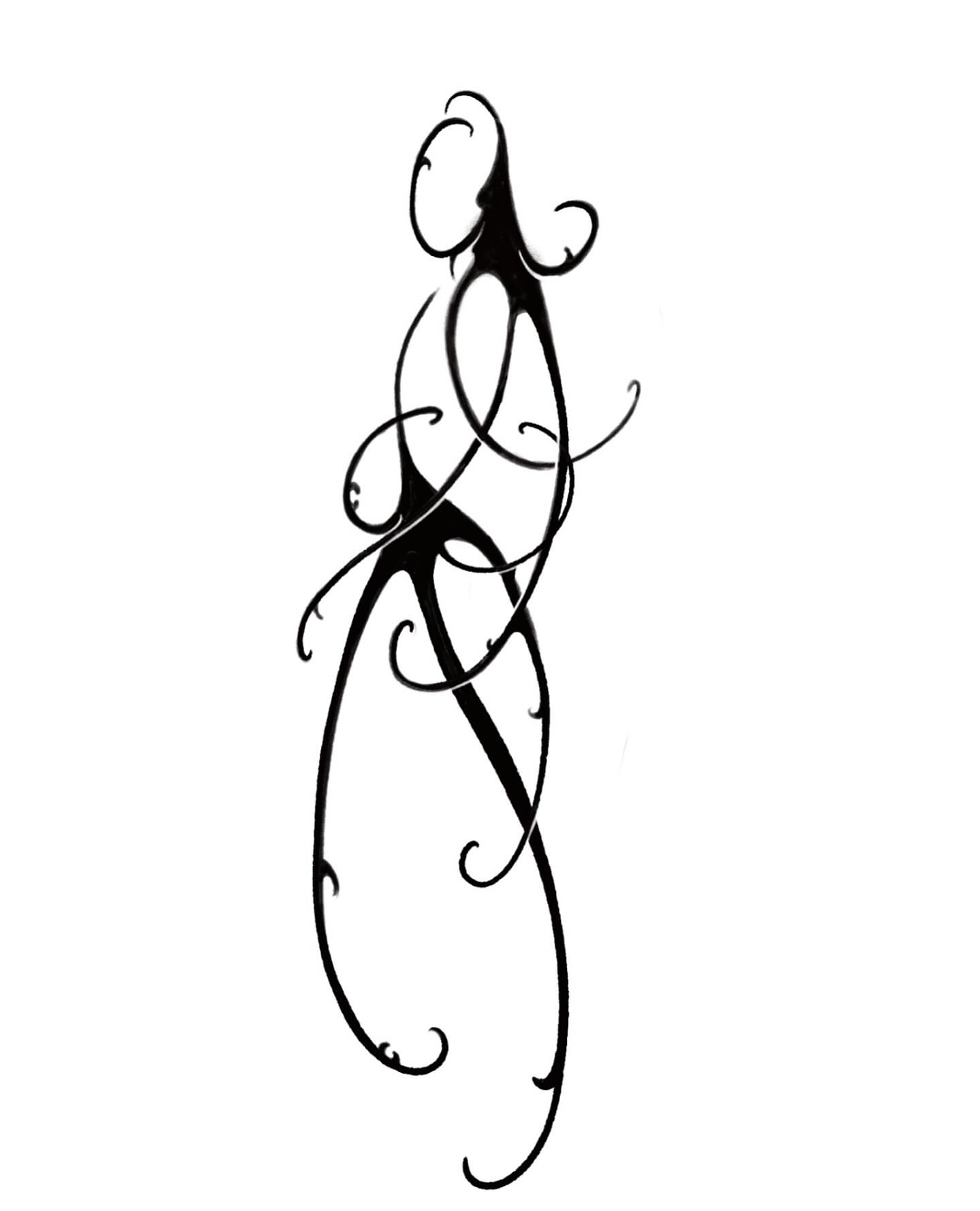 Abstract swirls ornamental tattoo by Anna Soeterboek