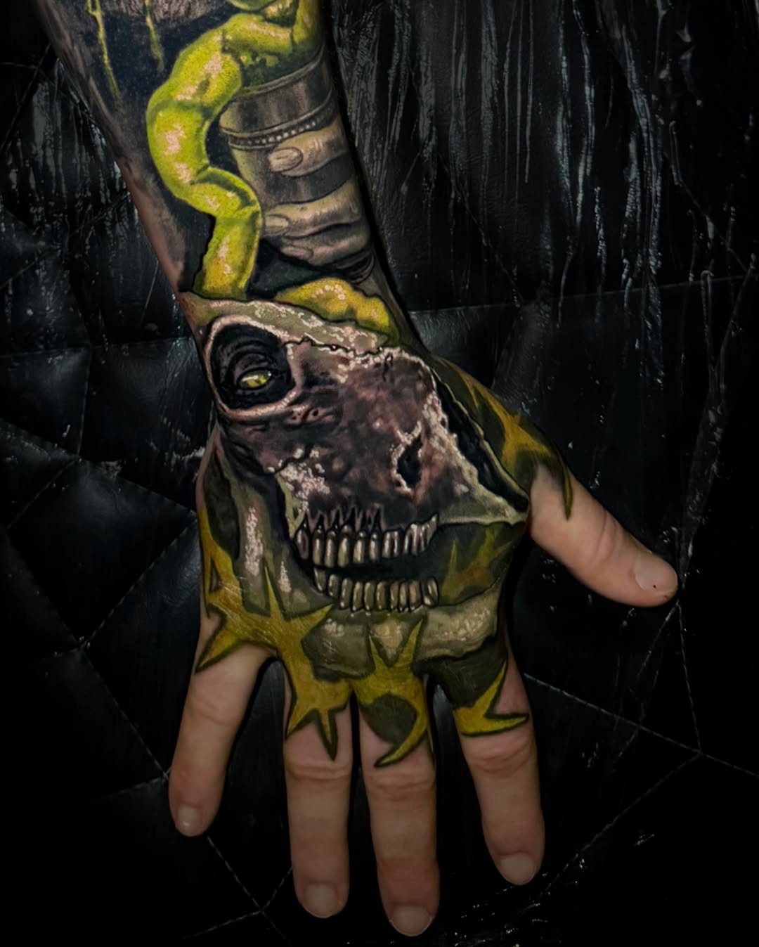 Tattoo by @spacezombietattoo โ realism, dark_realism