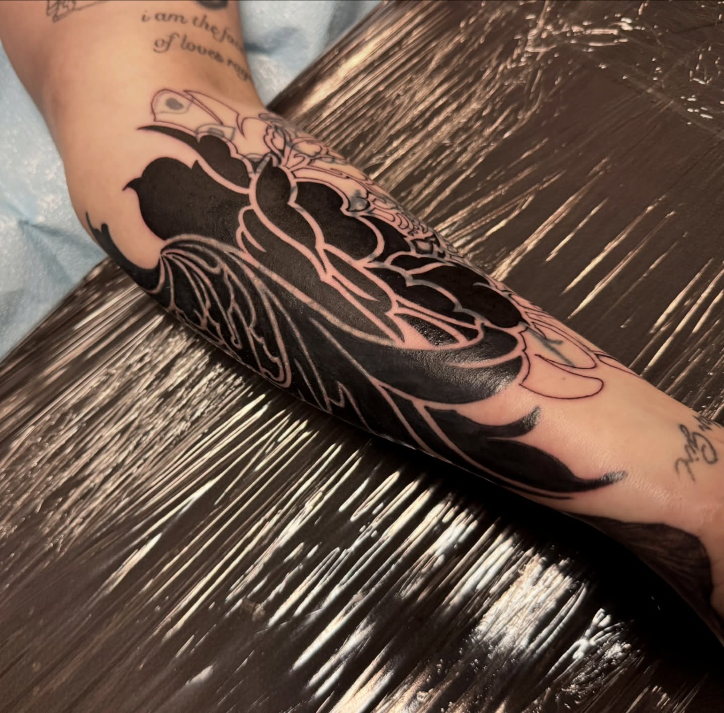 Swan and lotus japanese irezumi tattoo on the forearm by @mexcellent_tattoos