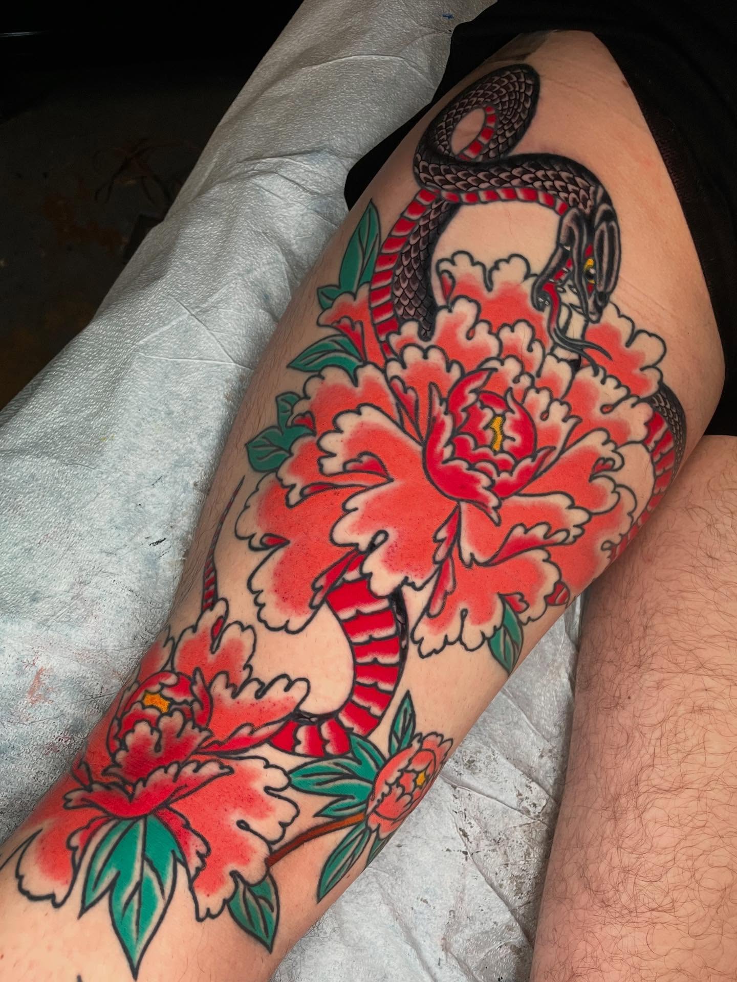 Tattoo by @joe_robertson_tattoo — american_traditional, japanese_irezumi