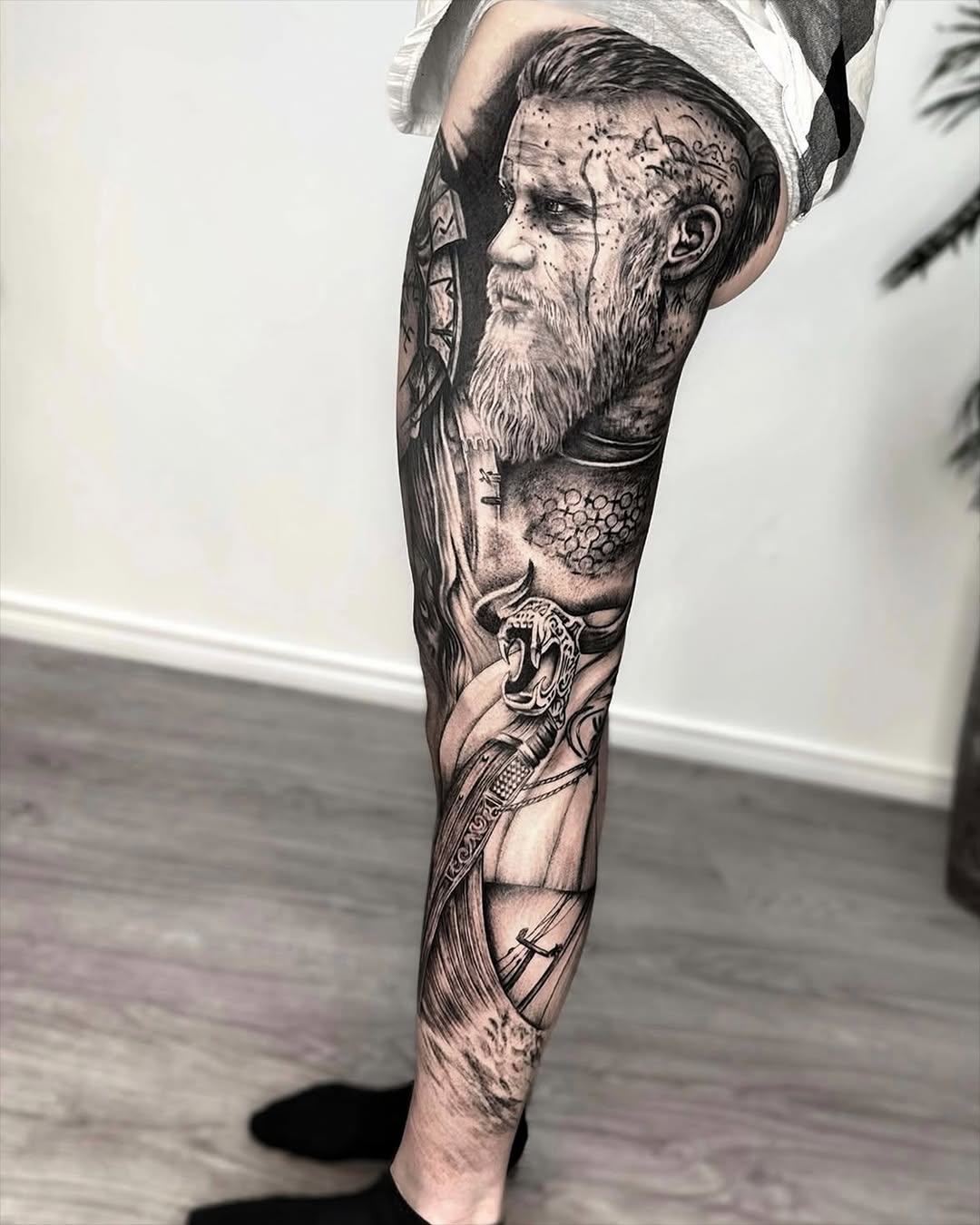Tattoo by @enjoylifetattoos — realism, black_and_grey