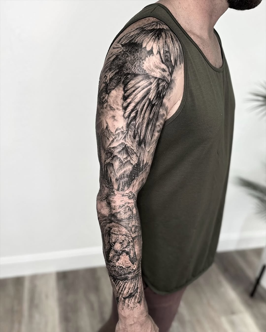 Tattoo by @enjoylifetattoos — realism, black_and_grey
